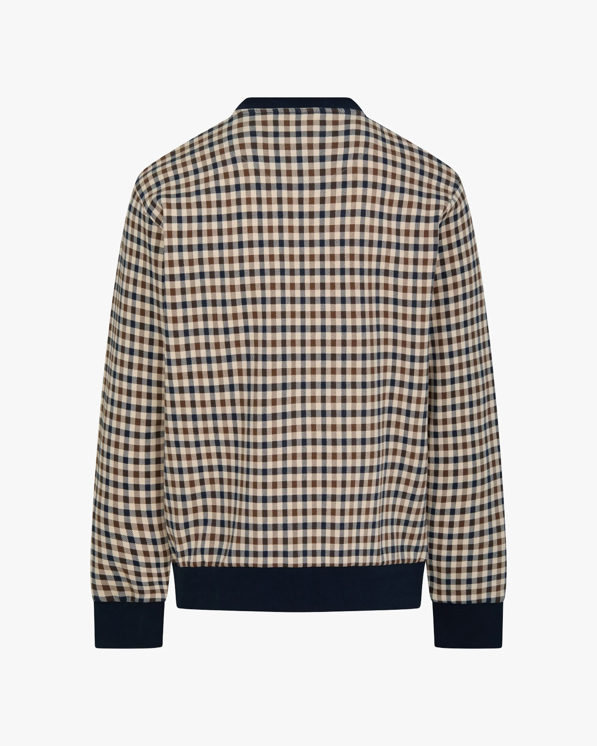 Felpa senza cappuccio Aquascutum Active CLUB CHECK CREWNECK - Image 2