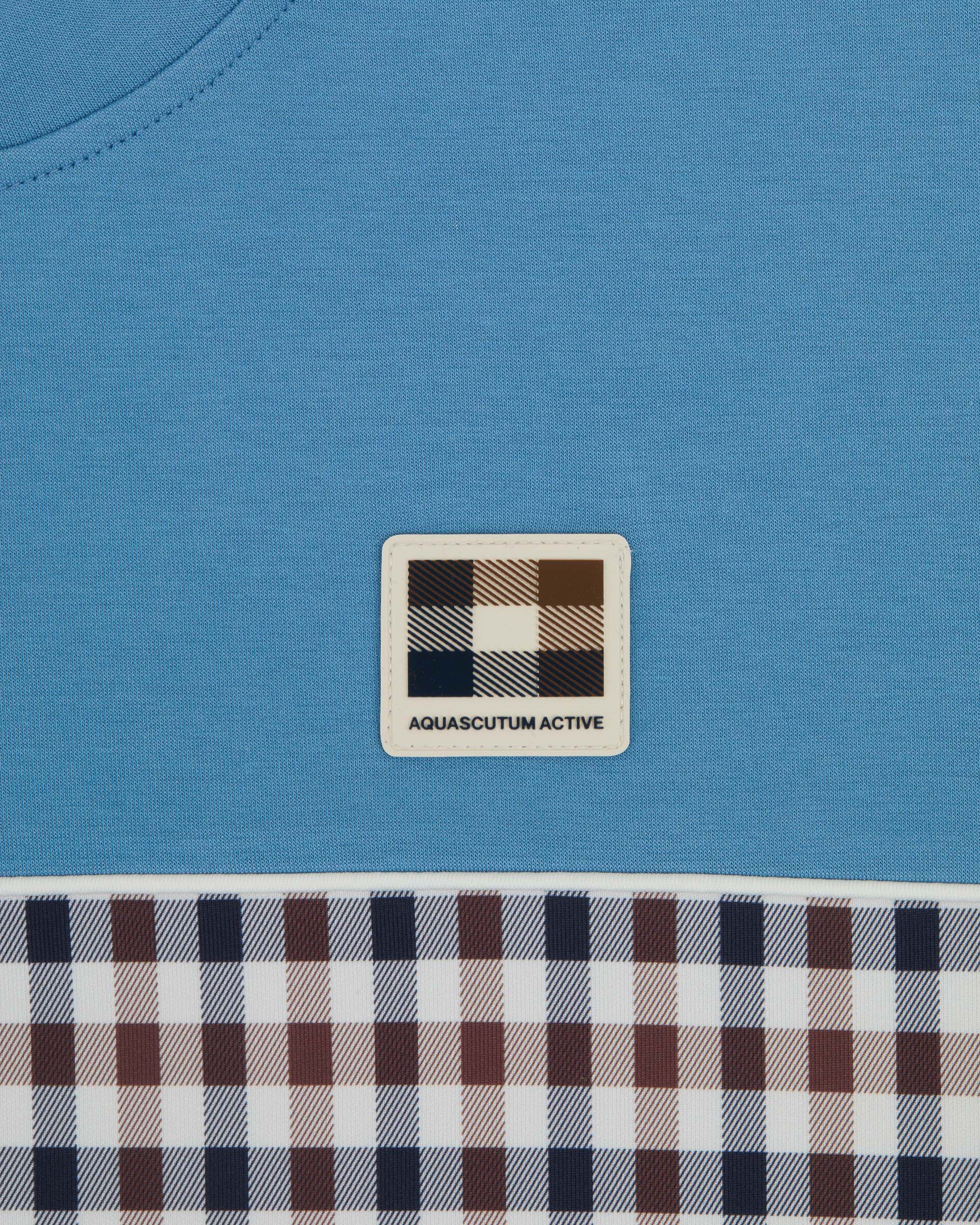 Felpa senza cappuccio Aquascutum Active CLUB CHECK CREWNECK - Image 3