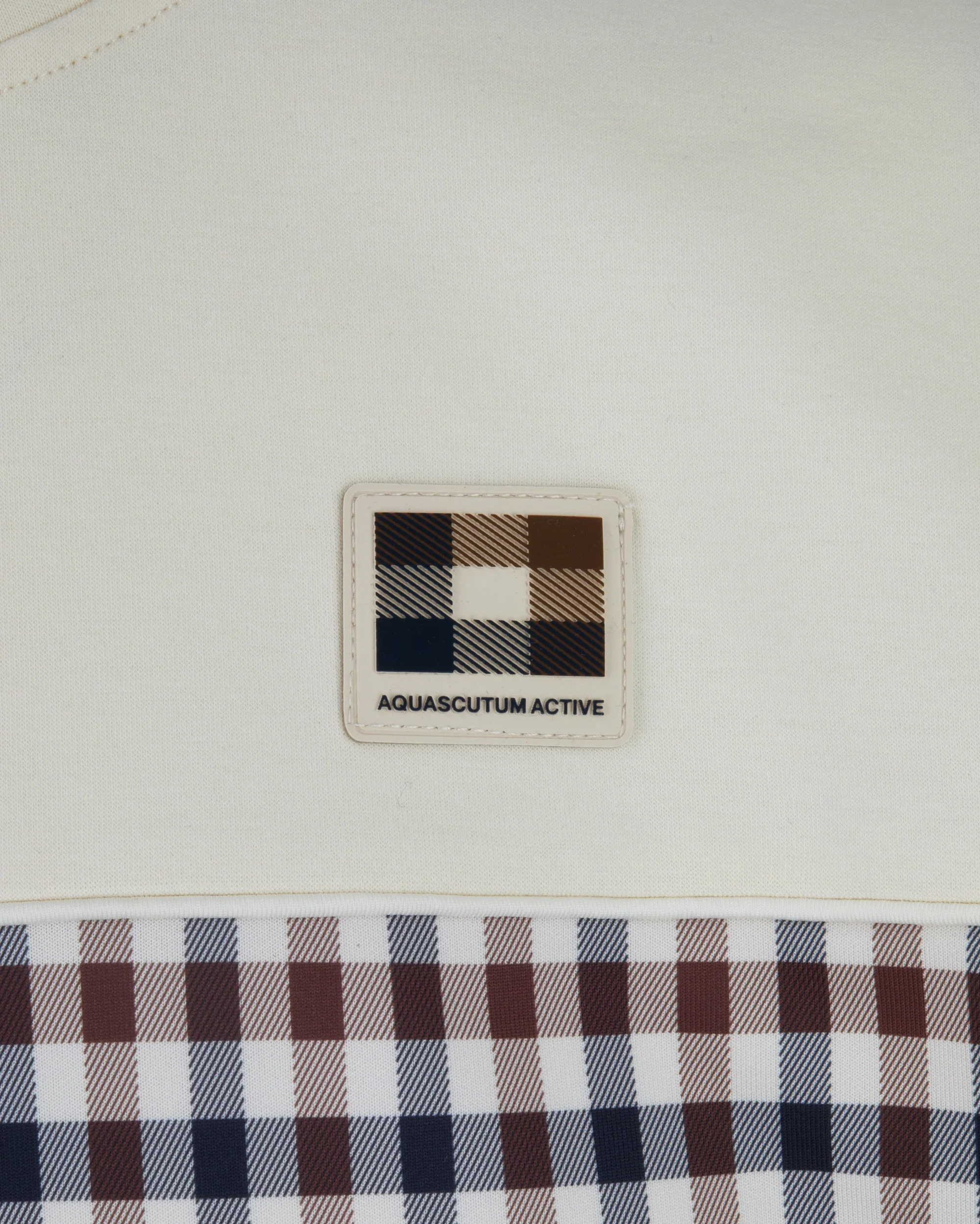 Felpa senza cappuccio Aquascutum Active CLUB CHECK CREWNECK - Image 4