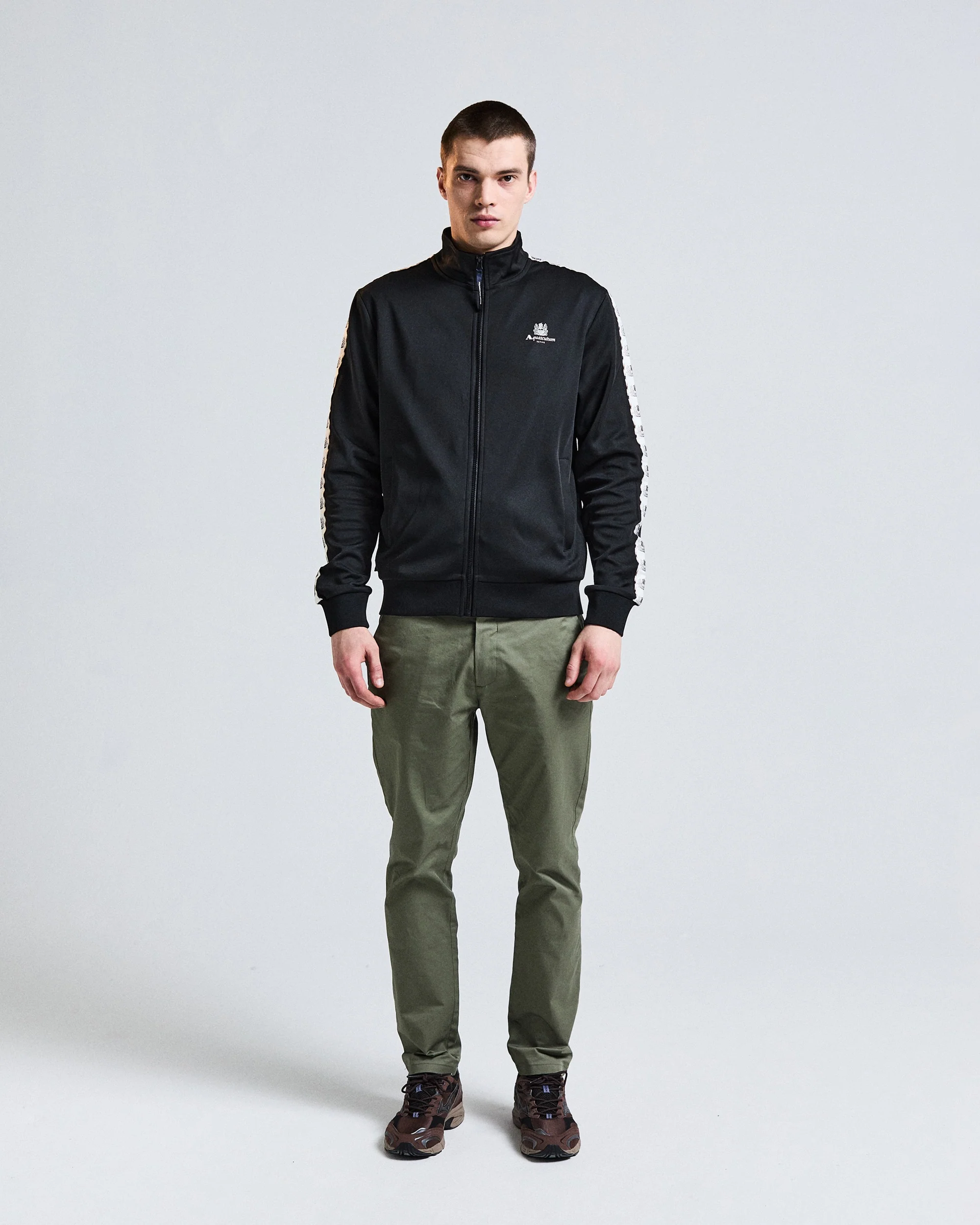 Felpa senza cappuccio Aquascutum Active CREST TAPE TRACK TOP - Image 2