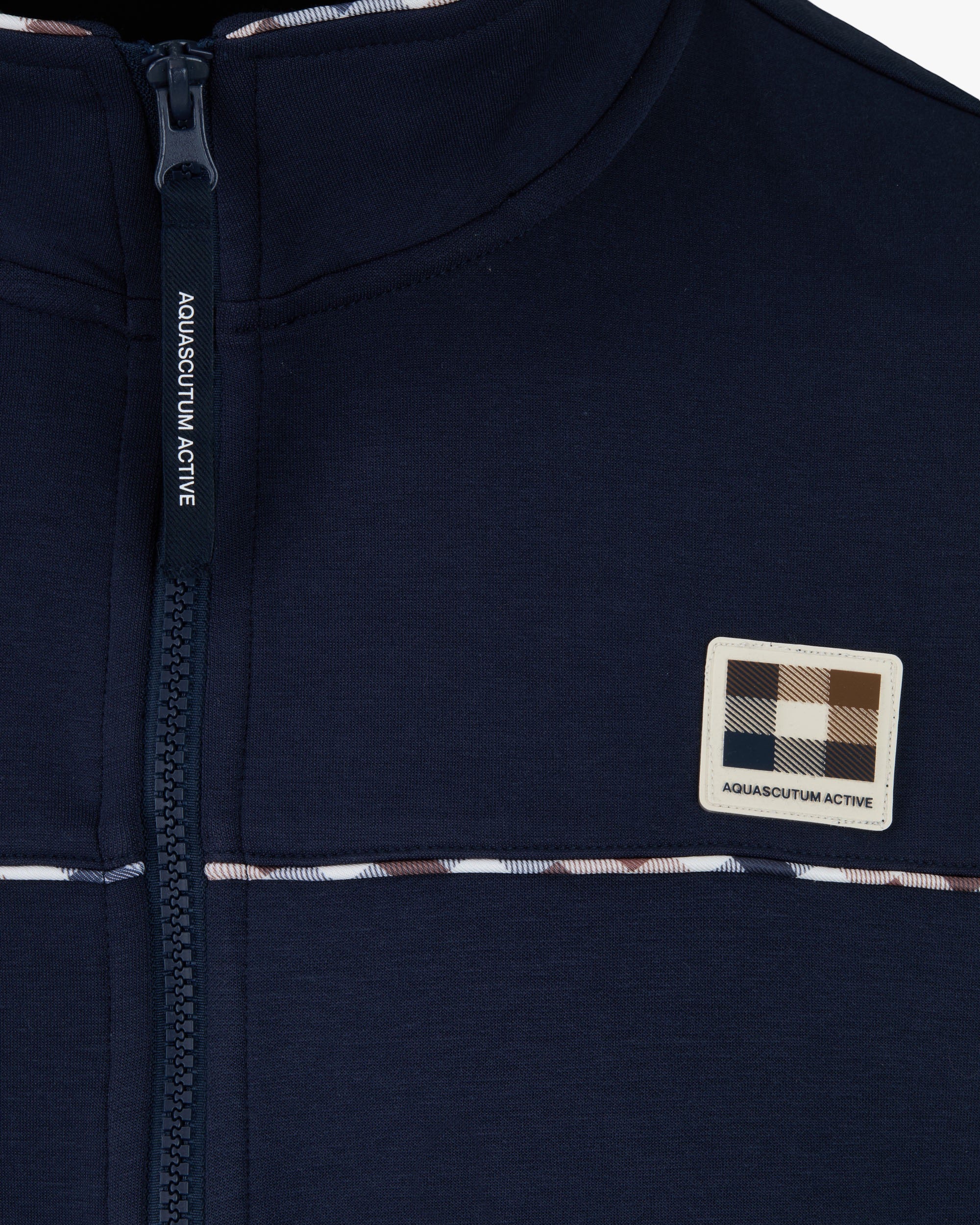 Felpa senza cappuccio Aquascutum Active PIPING SCUBA TRACK TOP - Image 3