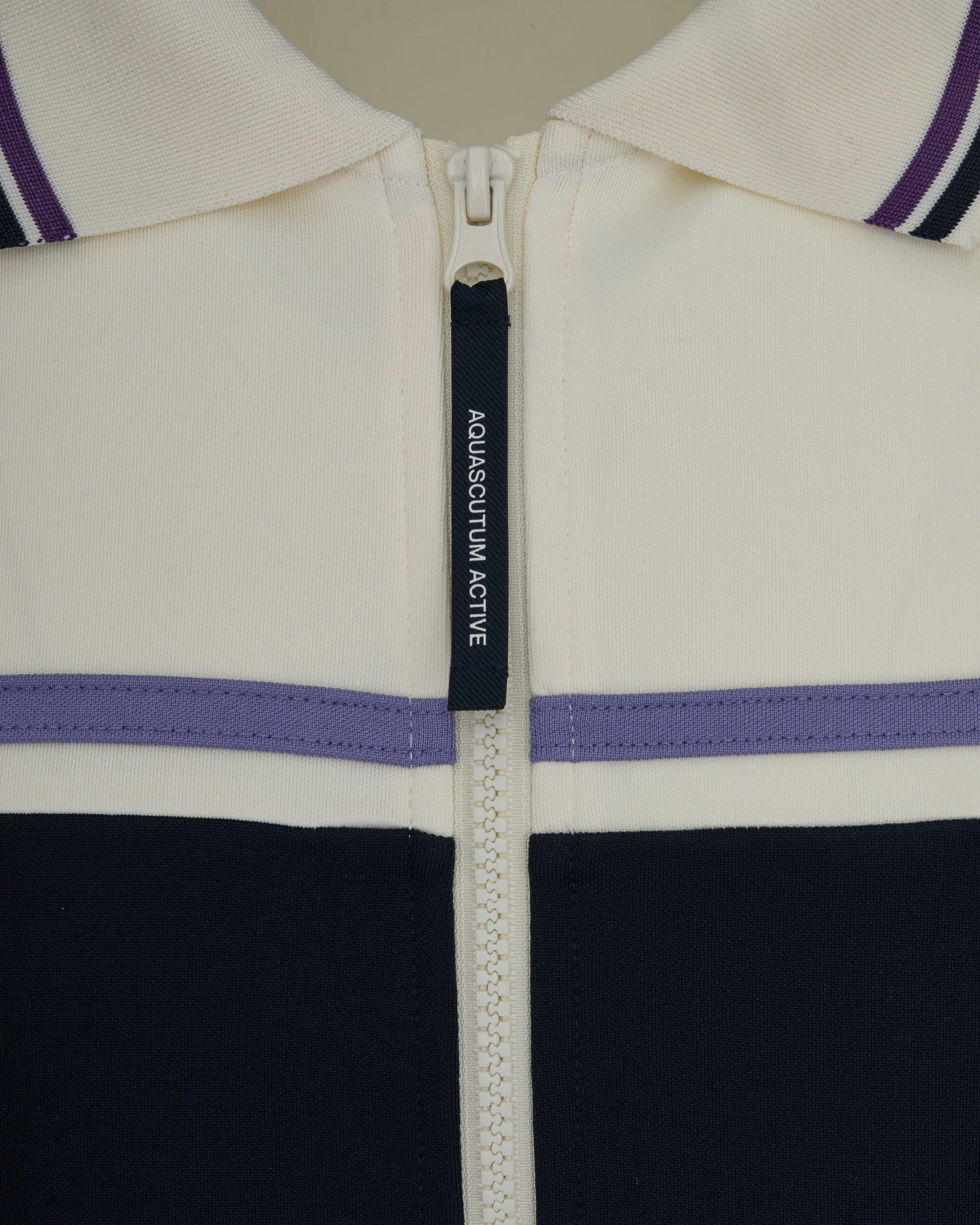Felpa senza cappuccio Aquascutum Active POLO COLLAR TRACK TOP - Image 5