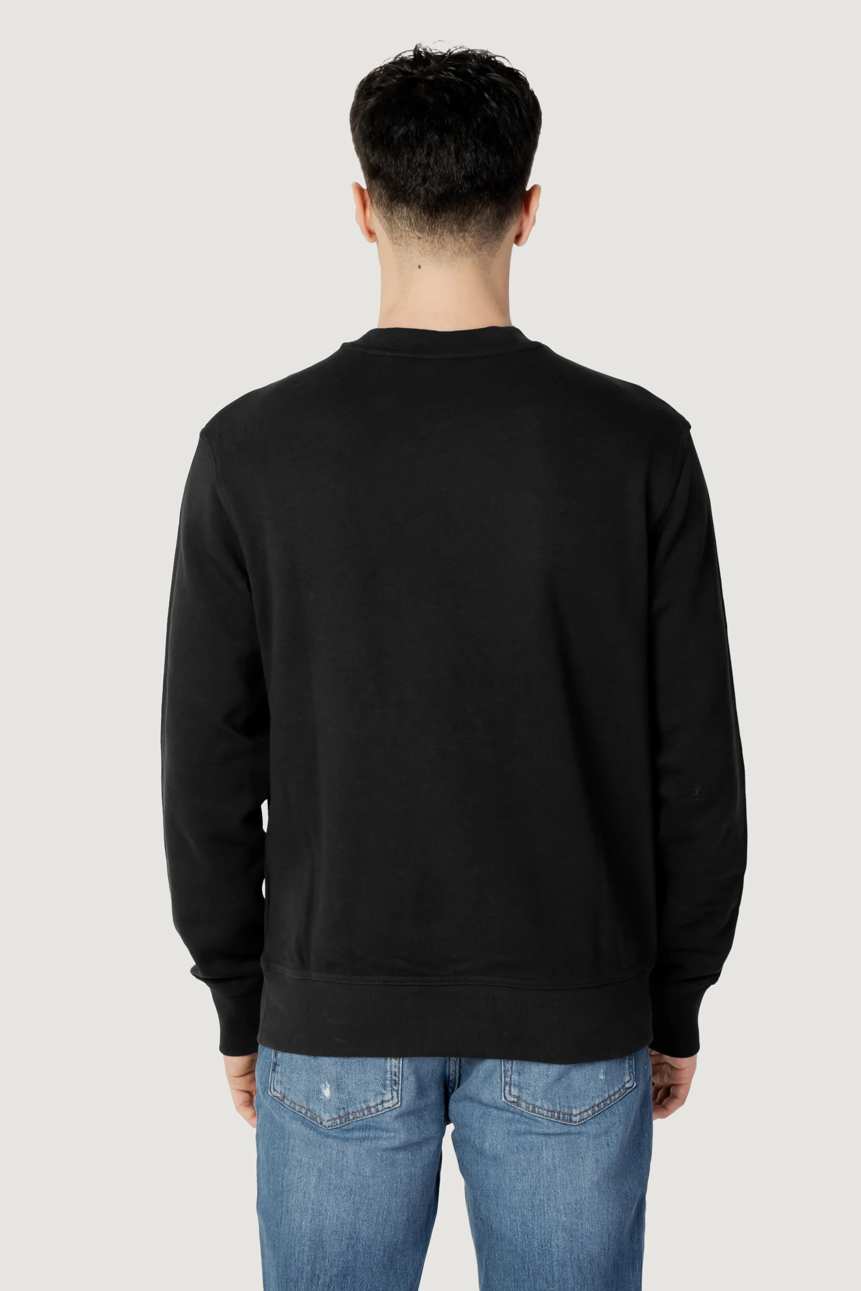 Felpa senza cappuccio Boss JERSEY WE BASIC CREW - Image 5