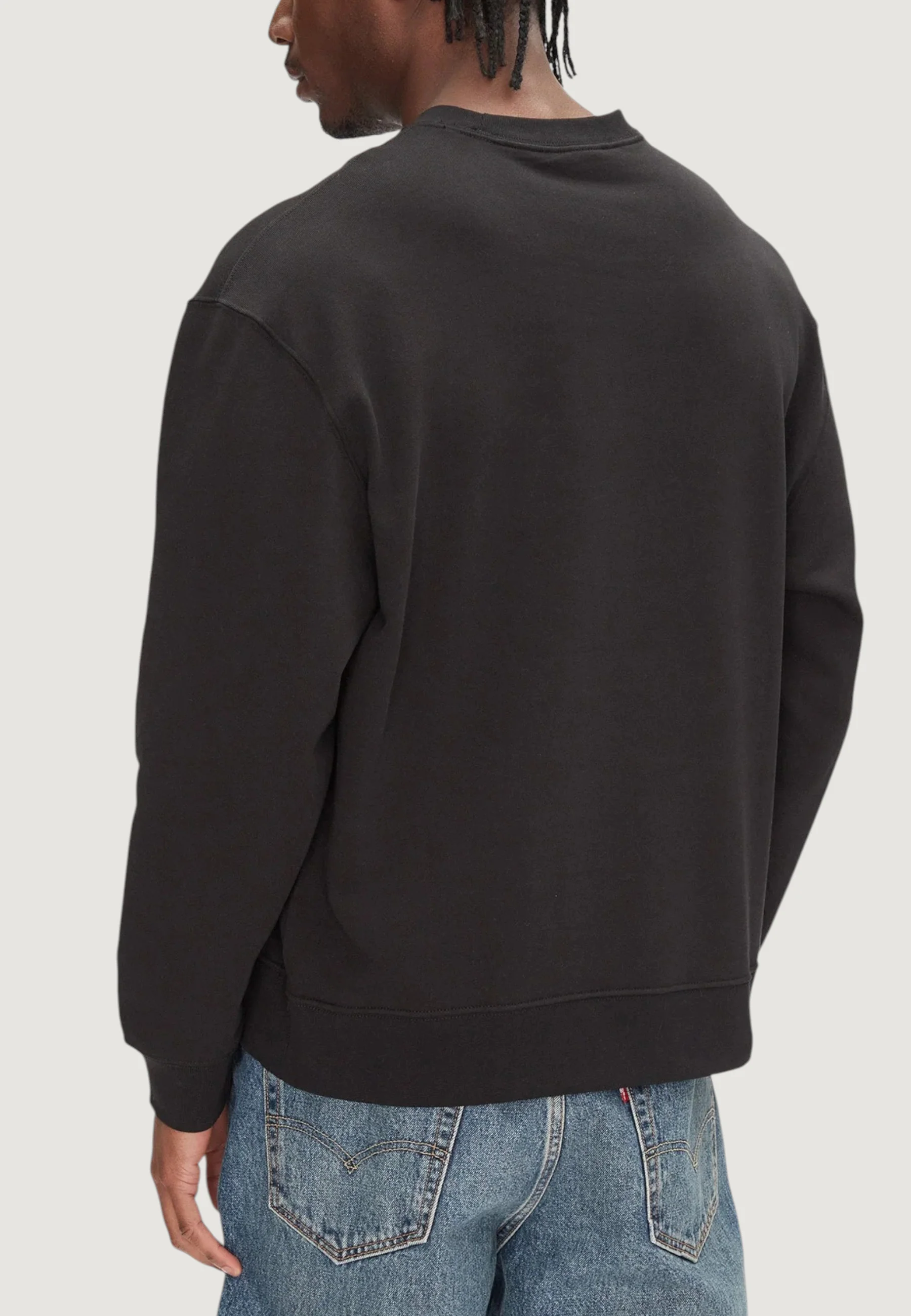 Felpa senza cappuccio Calvin Klein Jeans LS EU BADGE 350TERRY - Image 2