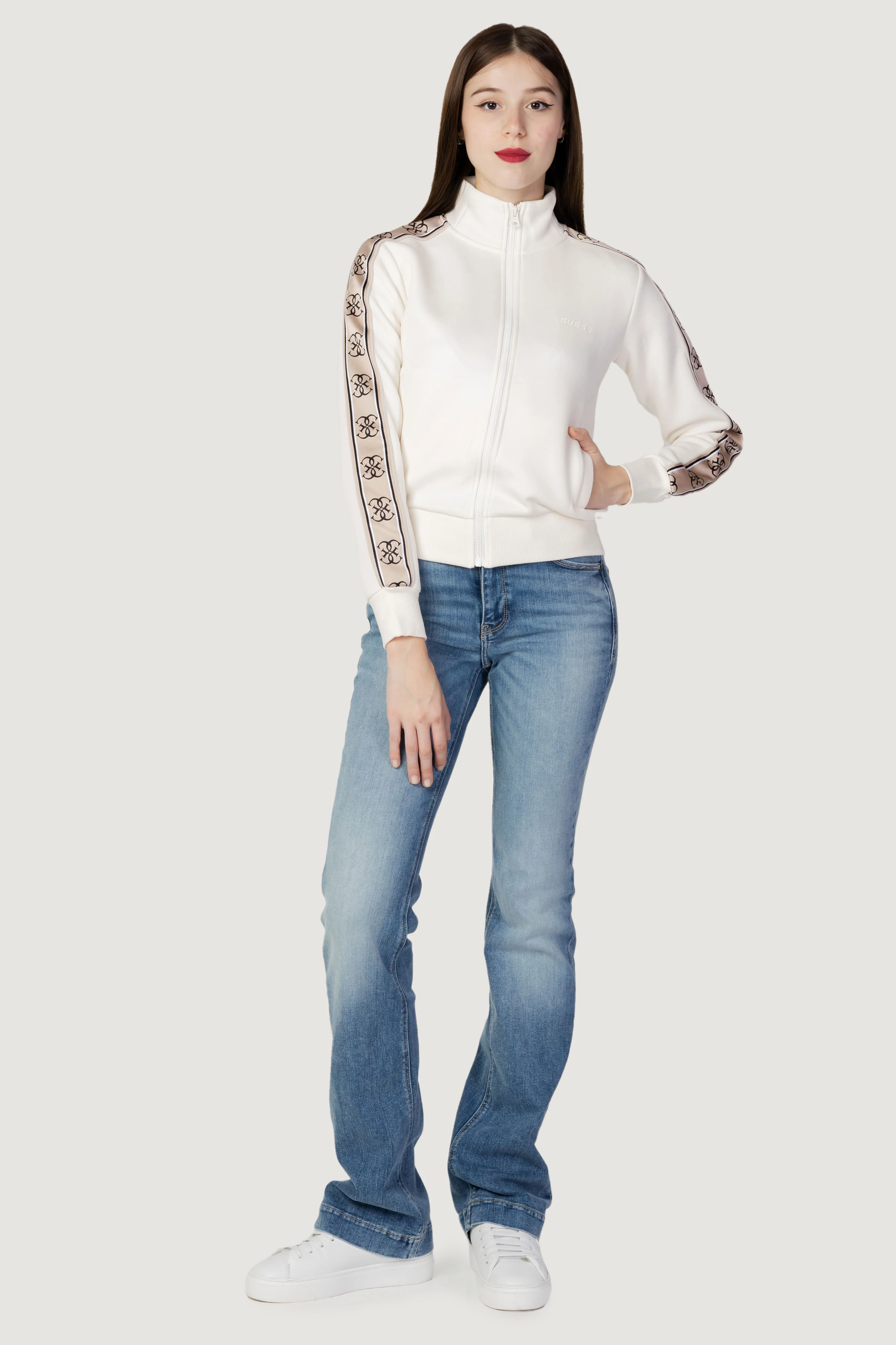 Felpa senza cappuccio Guess Active BRITNEY FULL ZIP - Image 2