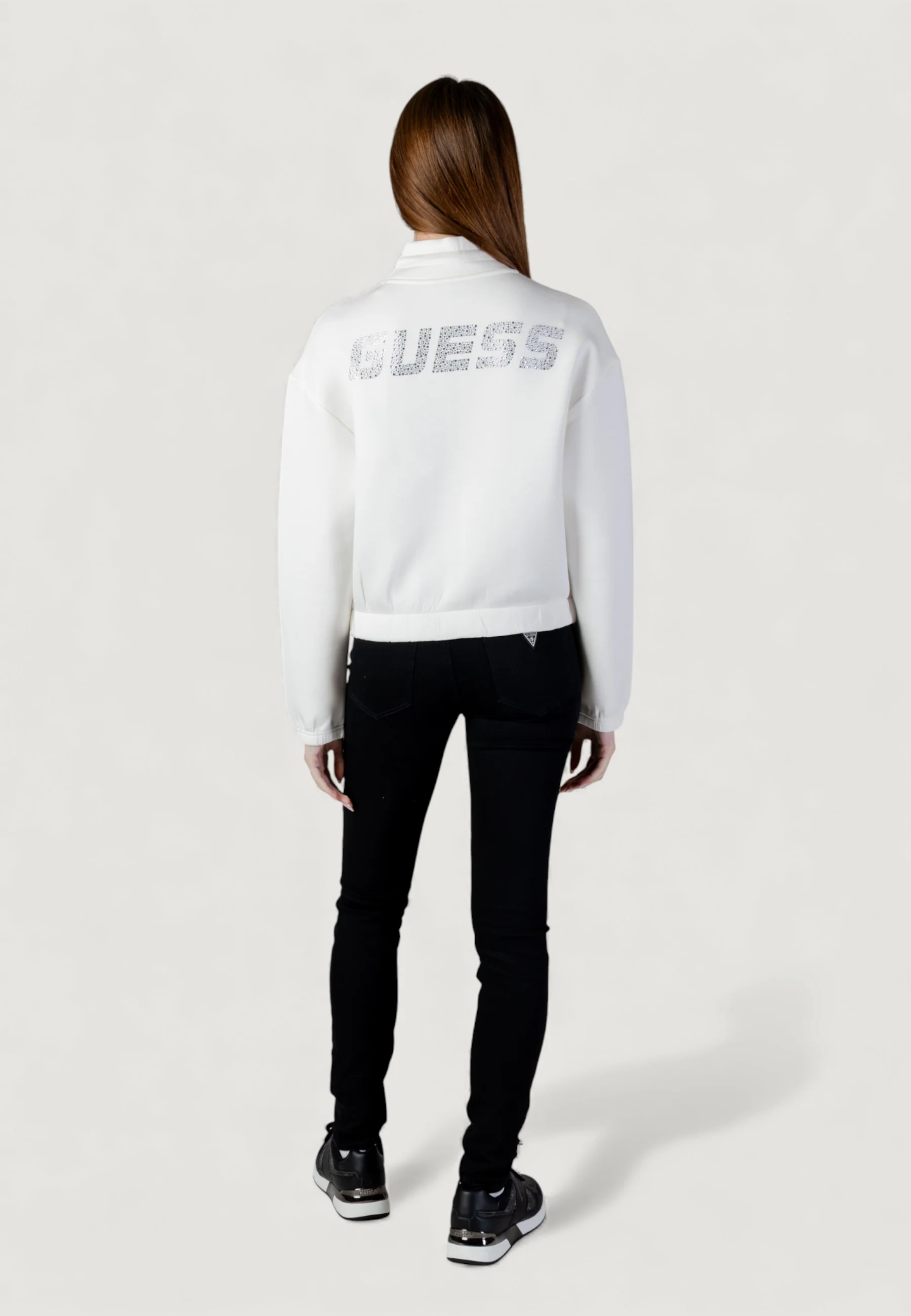Felpa senza cappuccio Guess Active CECILIA SCUBA ZIP - Image 4