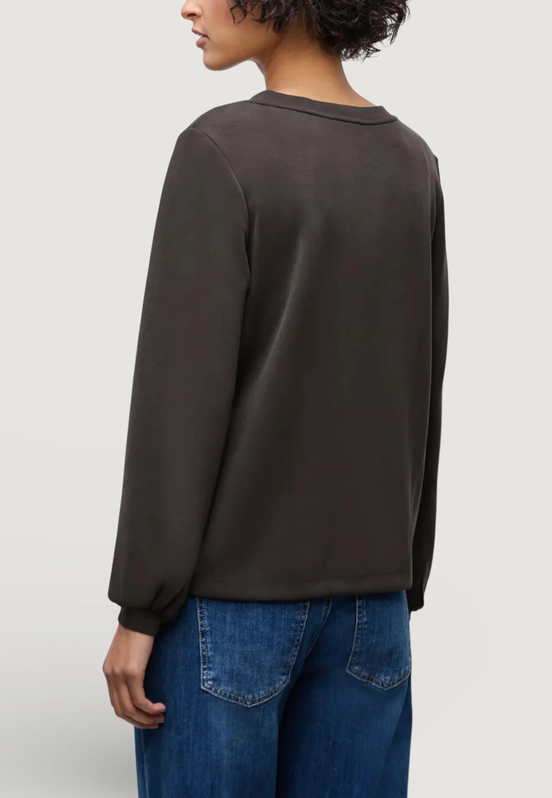 Felpa senza cappuccio Street One EOS_Silk look shirt - Image 2