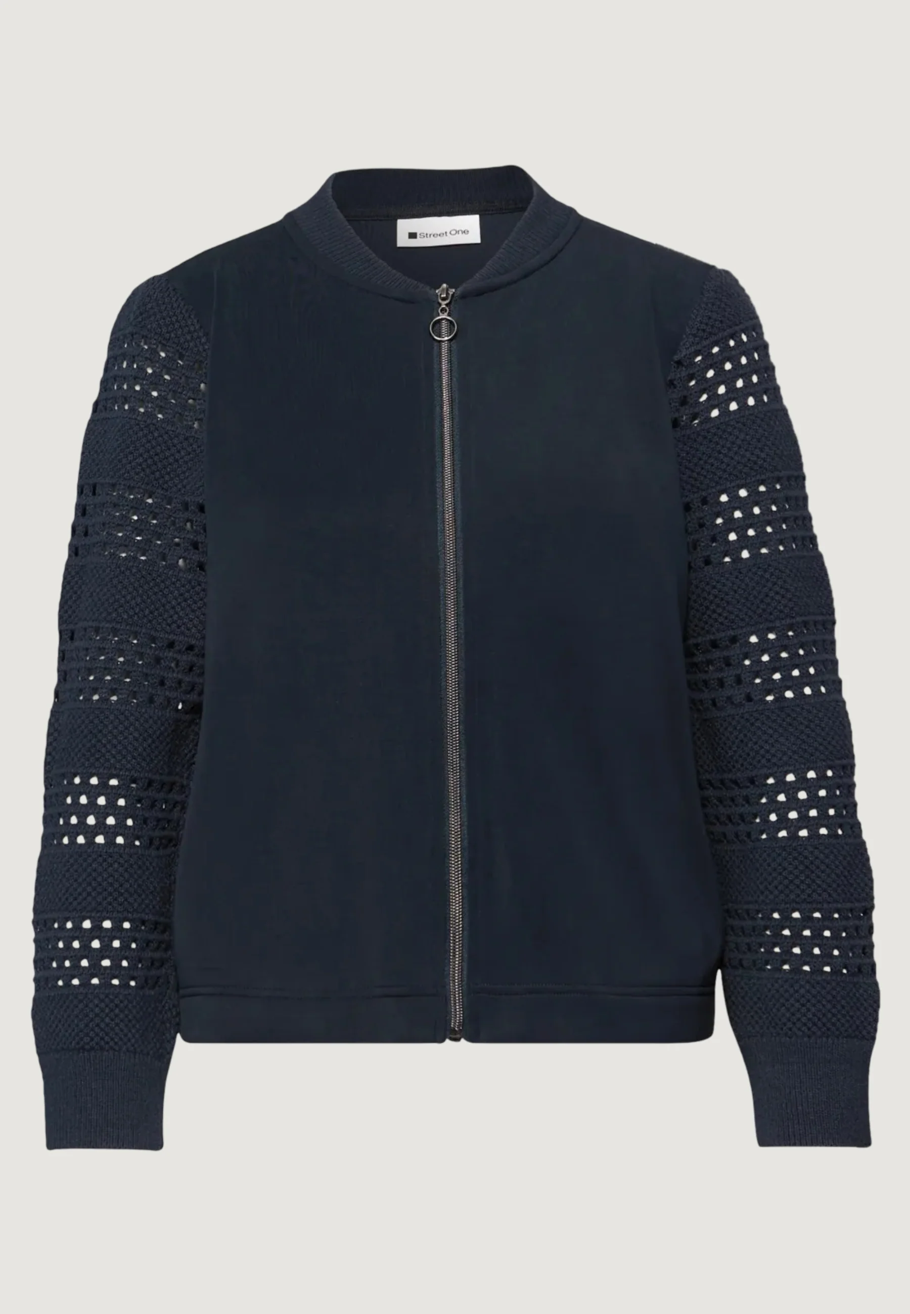 Felpa senza cappuccio Street One silk look jacket - Image 3