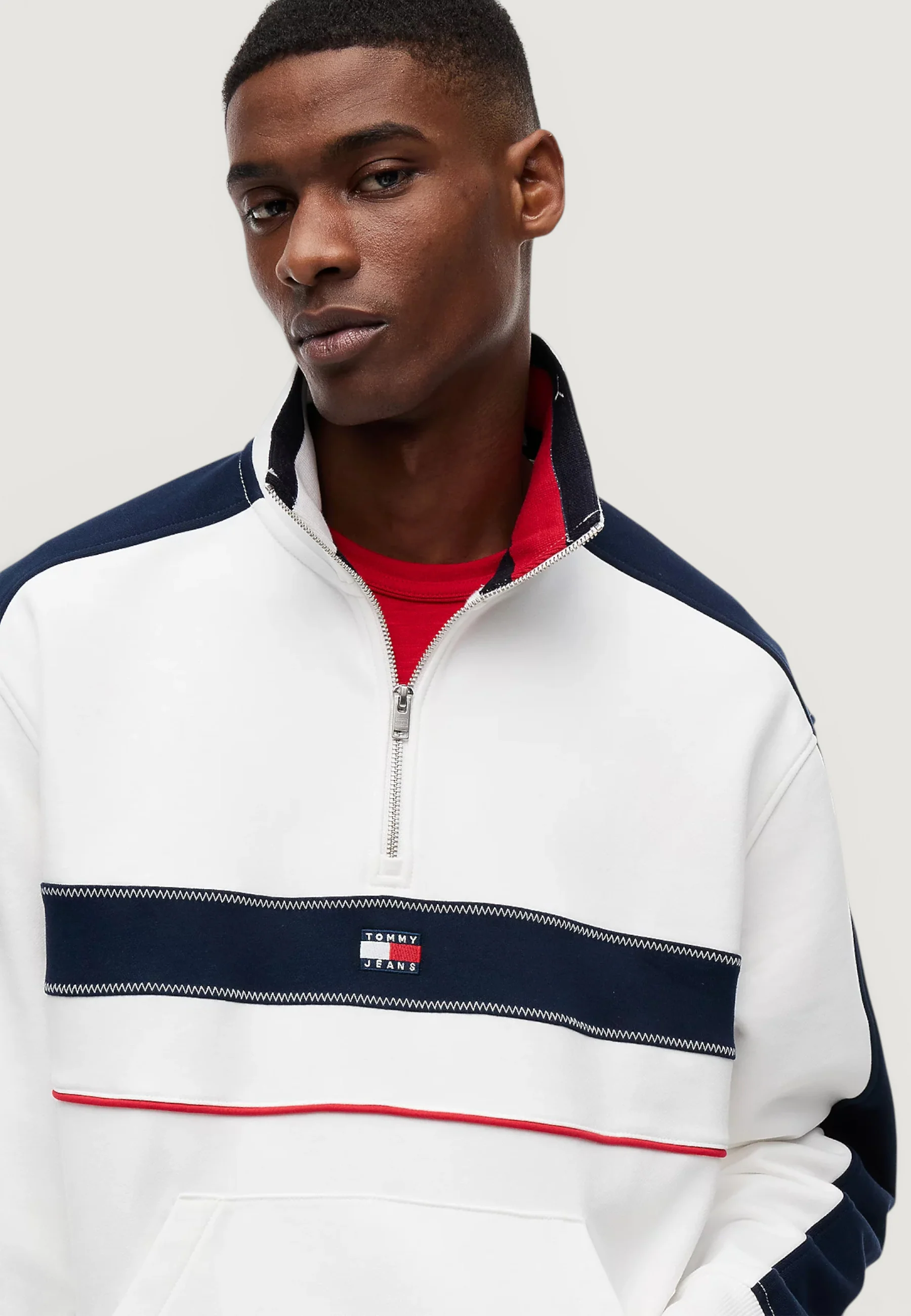 Felpa senza cappuccio Tommy Hilfiger Jeans DM0DM23244 - Image 3