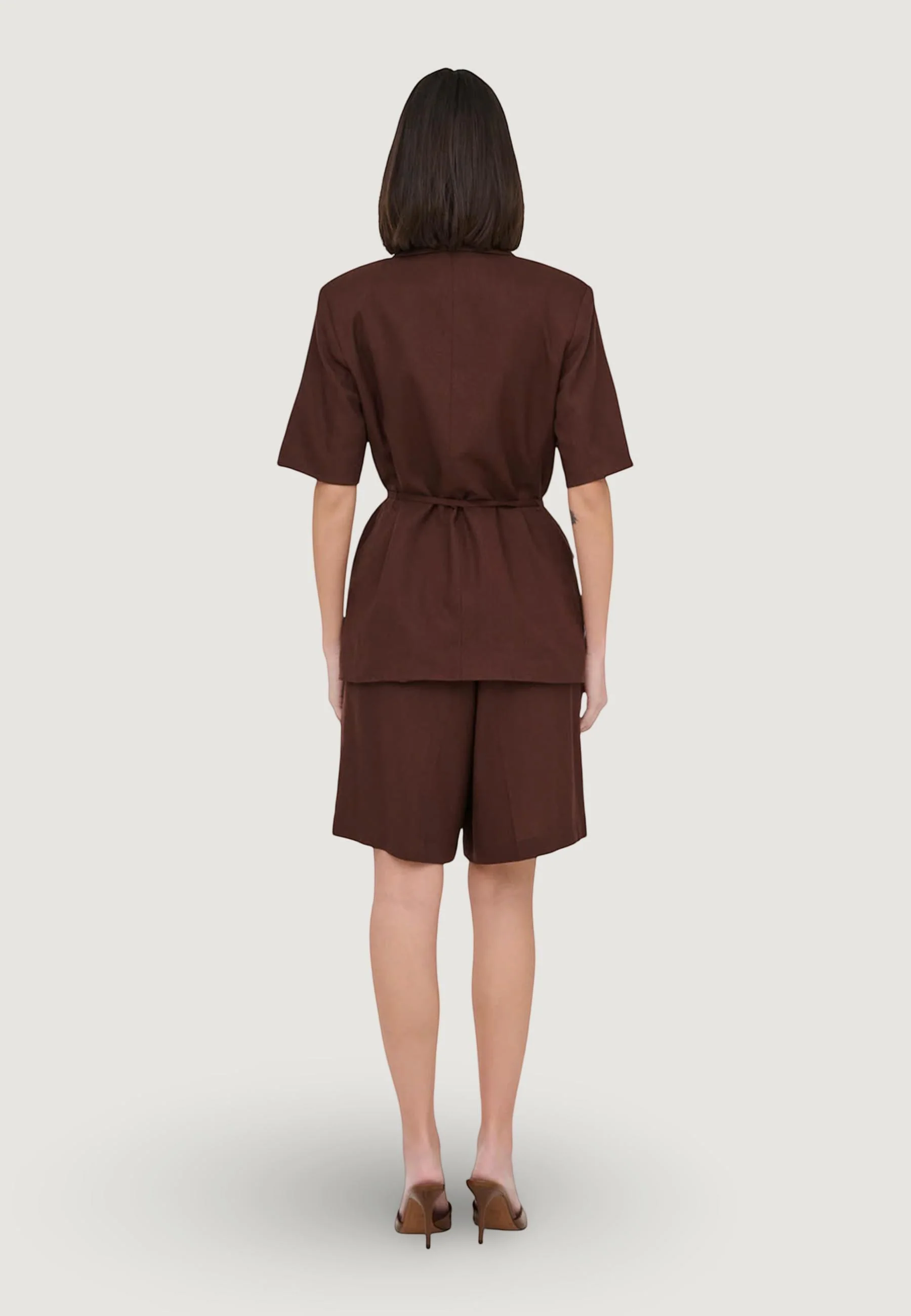 Giacca Jacqueline de Yong Jdynaomi Linen S/S Belt Blazer Tlr - Image 4