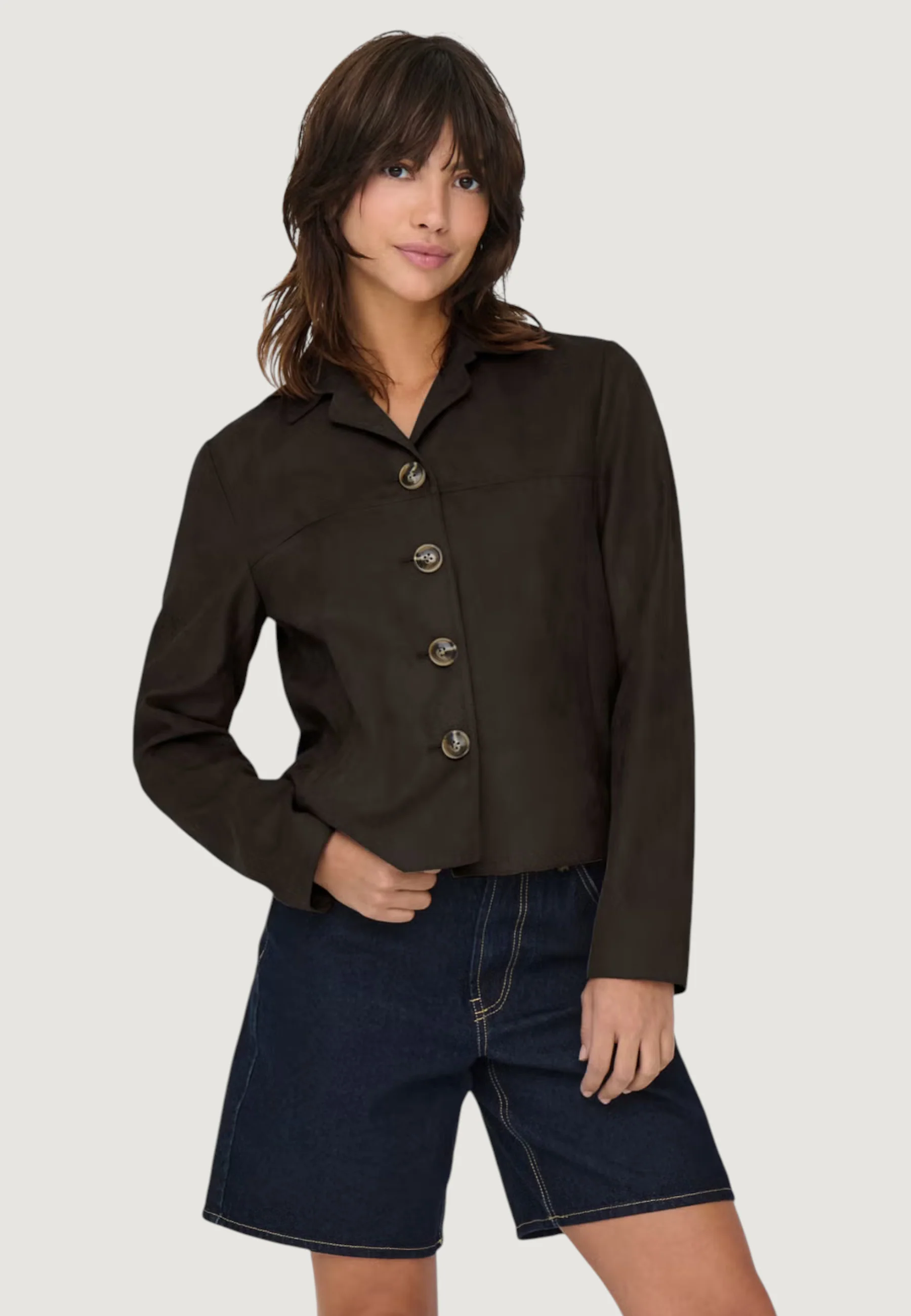 Giacchetto Jacqueline de Yong JDYNICO FAUX SUEDE JACKET OTW SGO NOOS