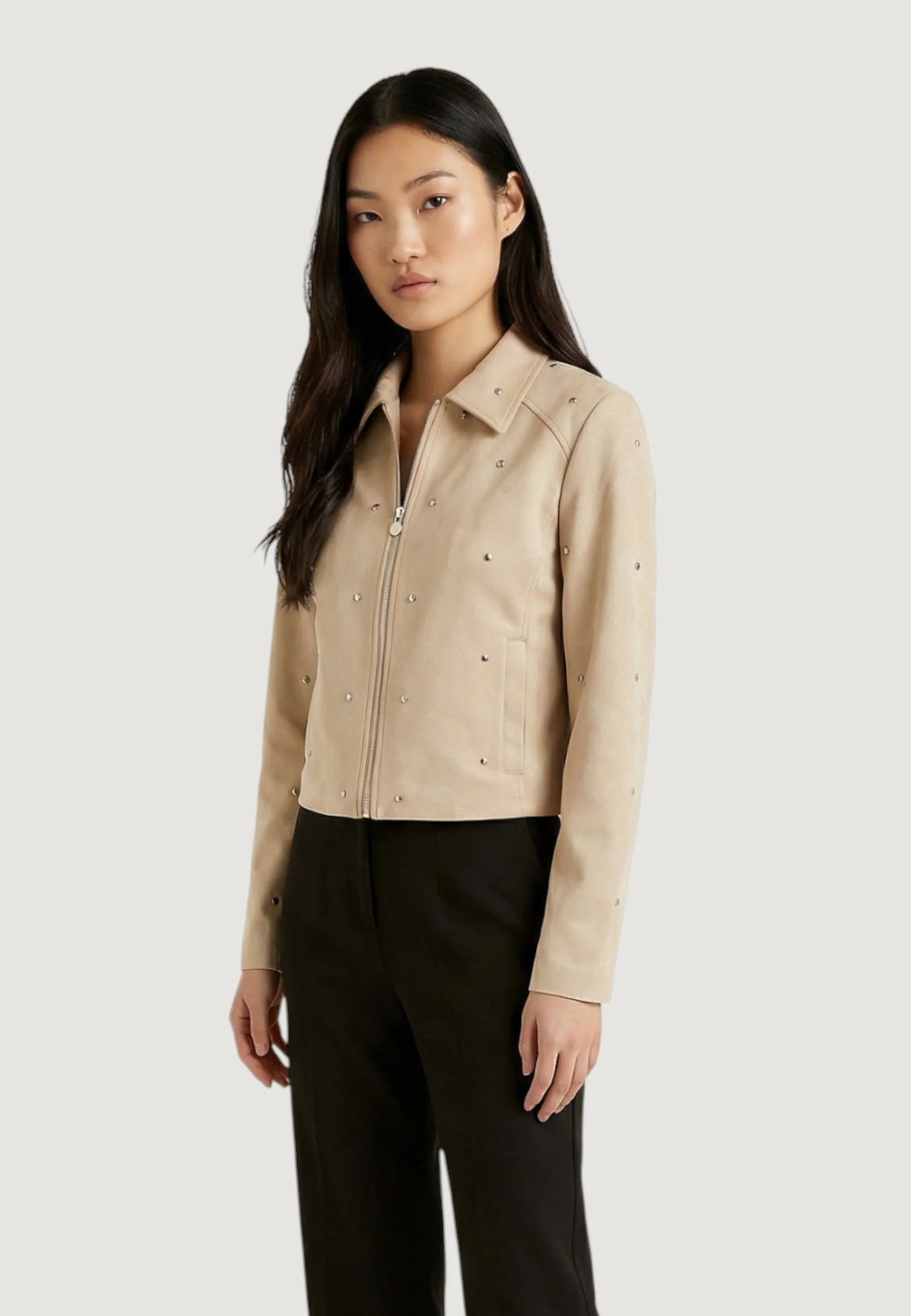 Giacchetto Jacqueline de Yong Jdyrowan Faux Suede Stud Jacket Otw Sgo - Image 3