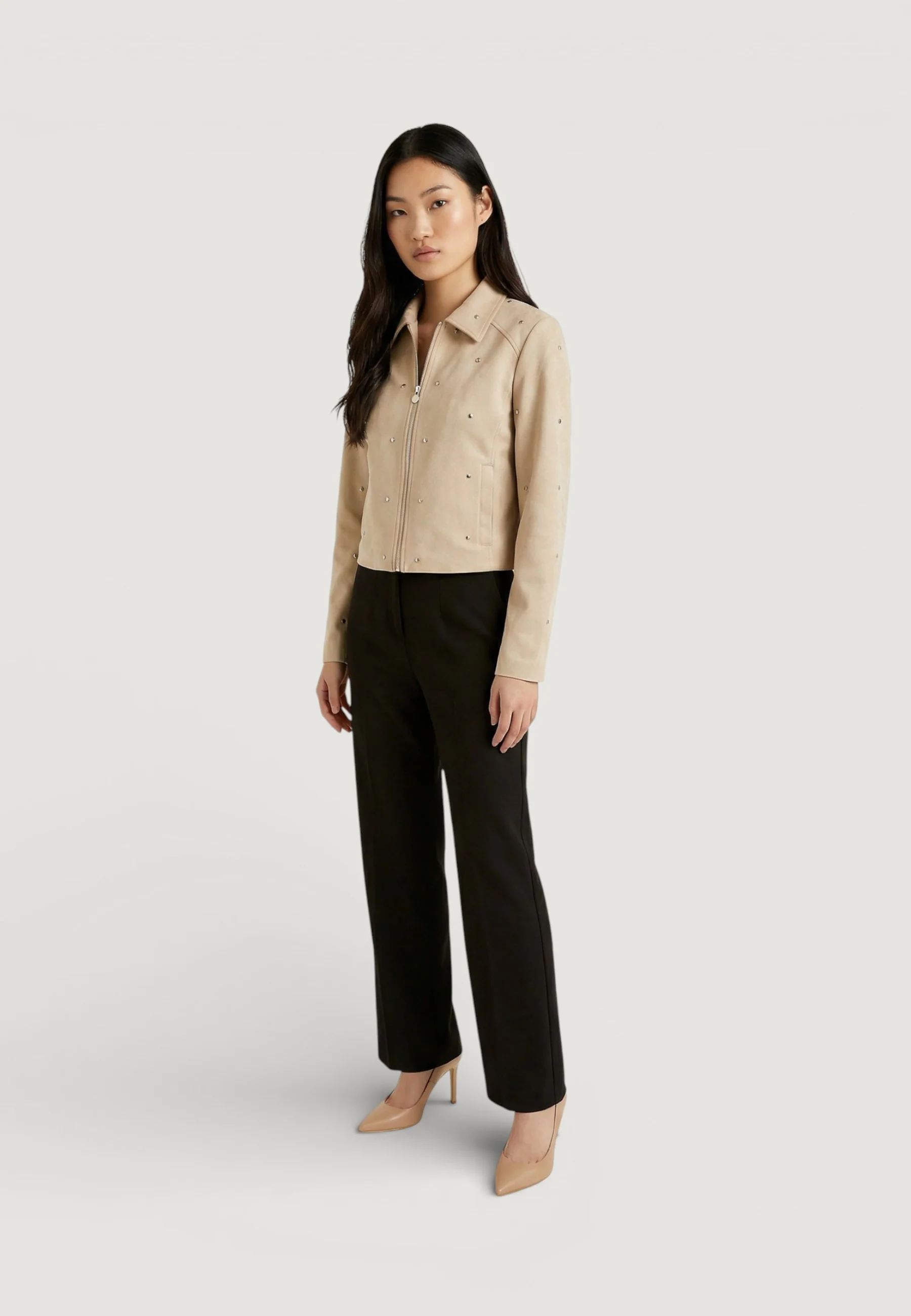 Giacchetto Jacqueline de Yong Jdyrowan Faux Suede Stud Jacket Otw Sgo - Image 4