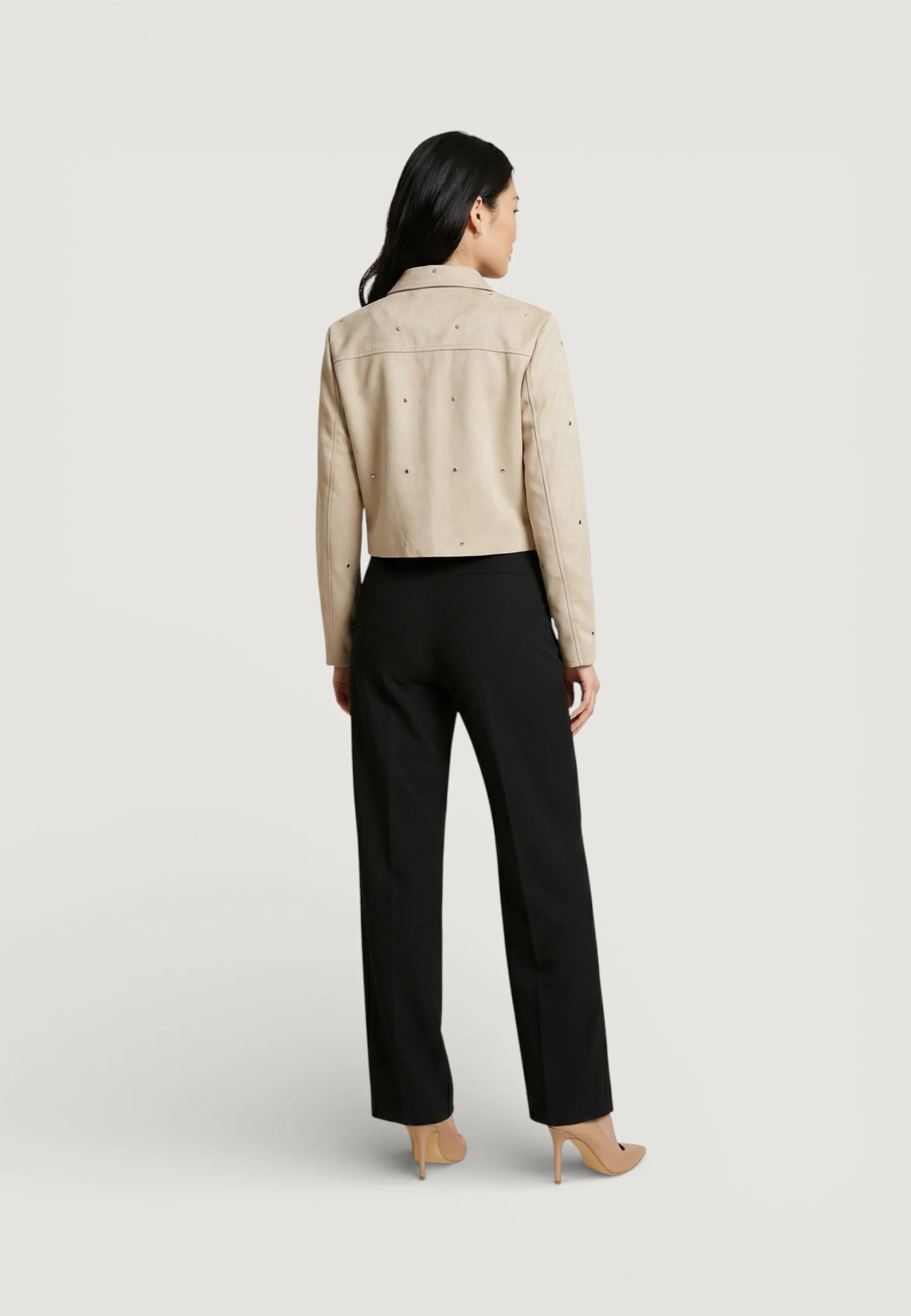 Giacchetto Jacqueline de Yong Jdyrowan Faux Suede Stud Jacket Otw Sgo - Image 5