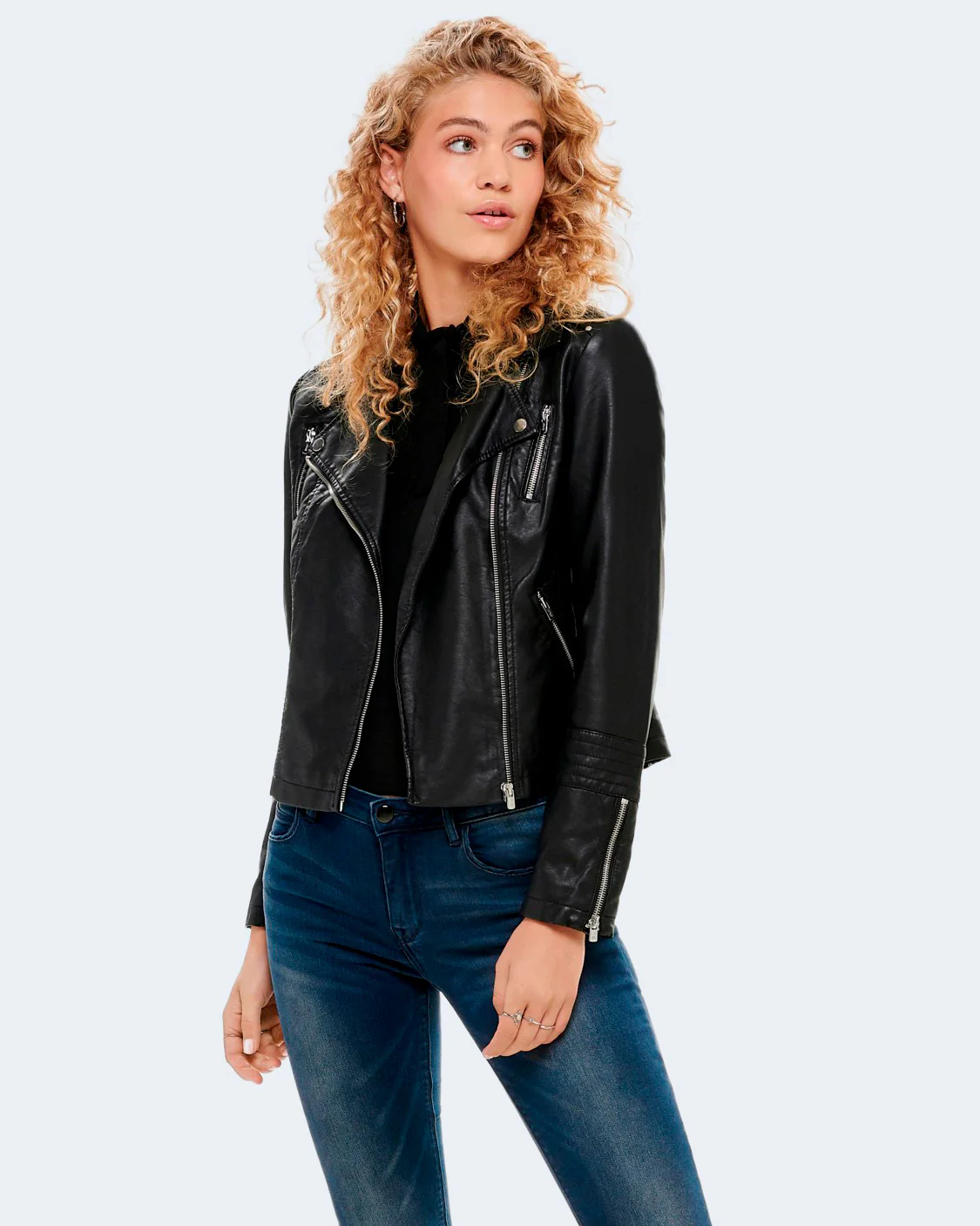 Giacchetto Only ONLGEMMA FAUX LEATHER BIKER OTW NOOS