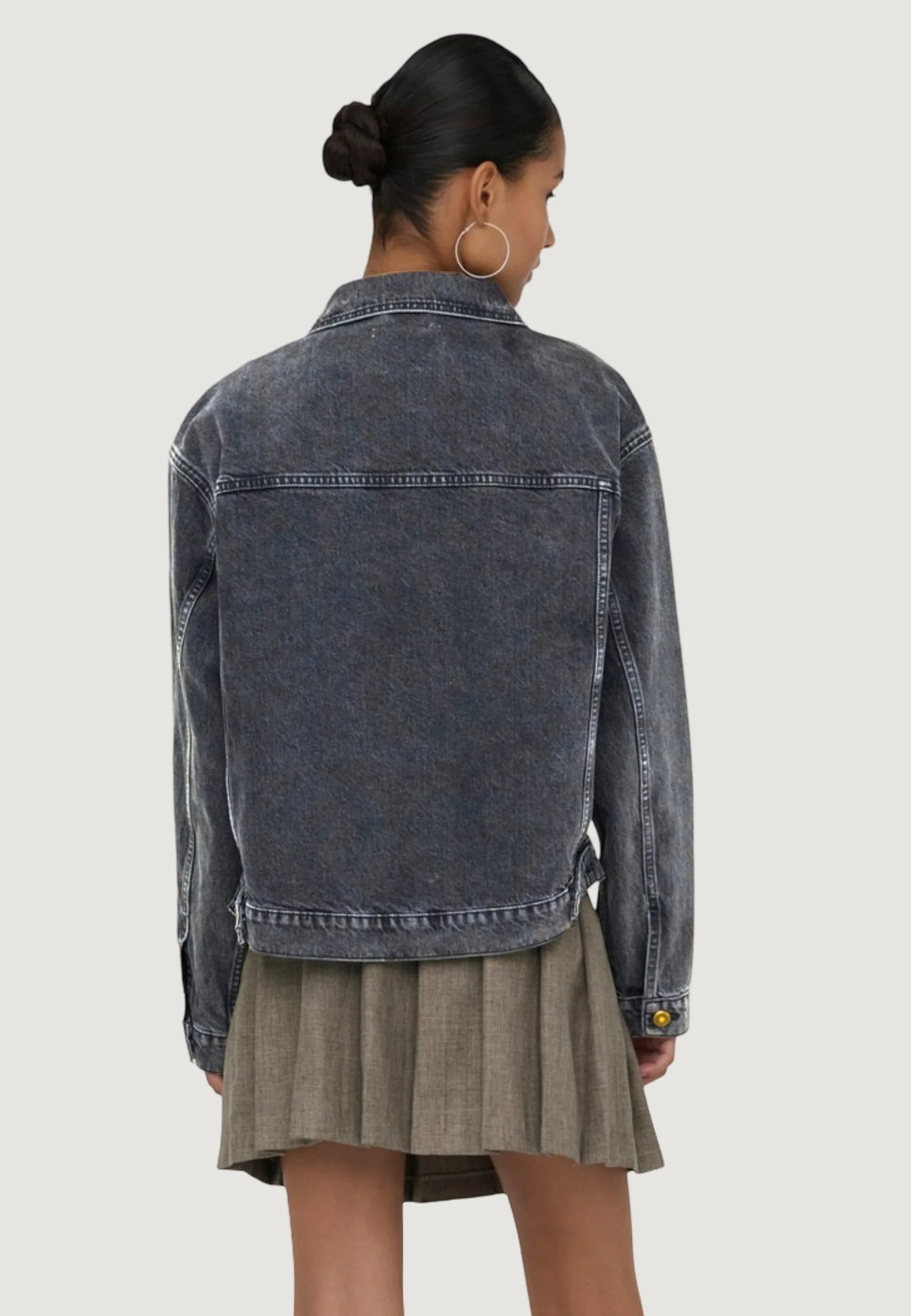 Giacchetto Only Onlharper Ls Boxy Dnm Jkt Sik - Image 2