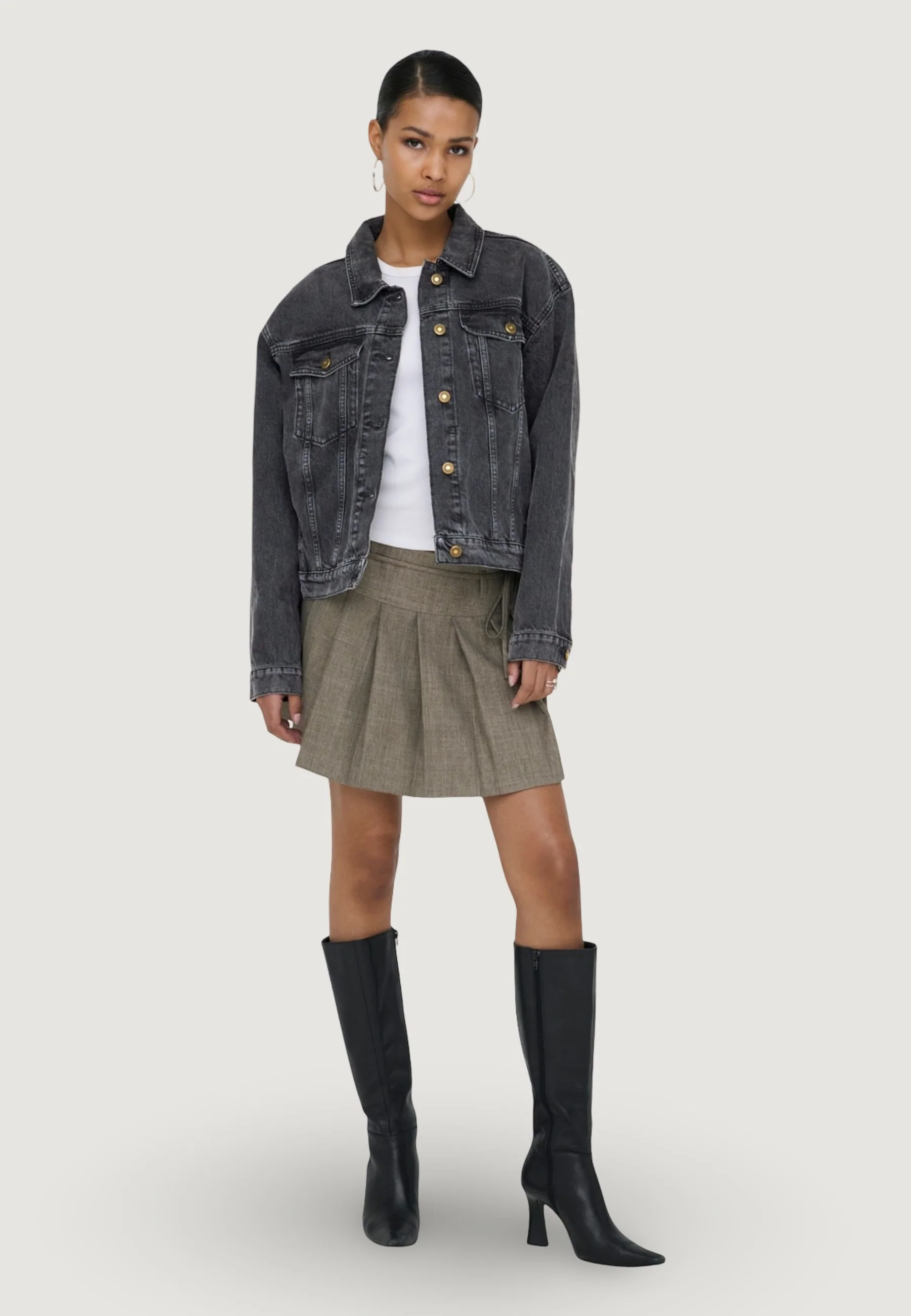 Giacchetto Only Onlharper Ls Boxy Dnm Jkt Sik - Image 5