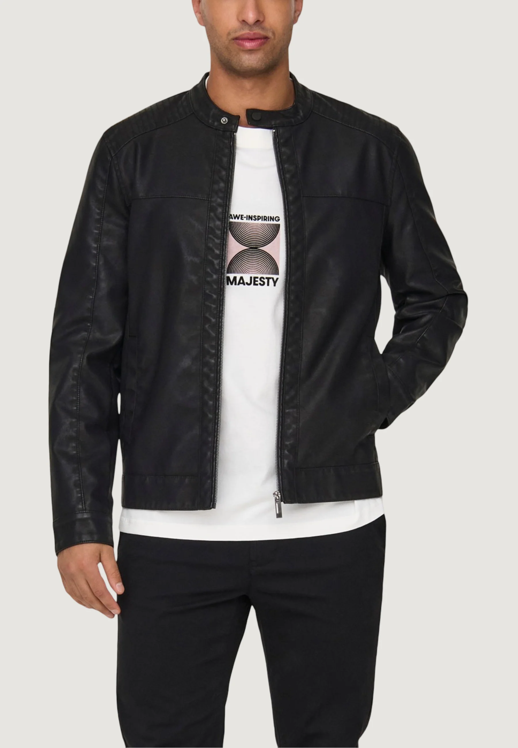 Giacchetto Only & Sons MIKE PU RACER JACKET OTW