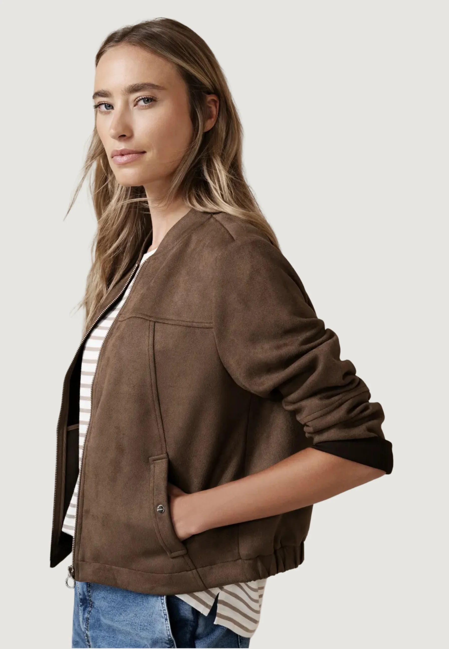 Giacchetto Street One Short Velours Jkt w. - Image 4