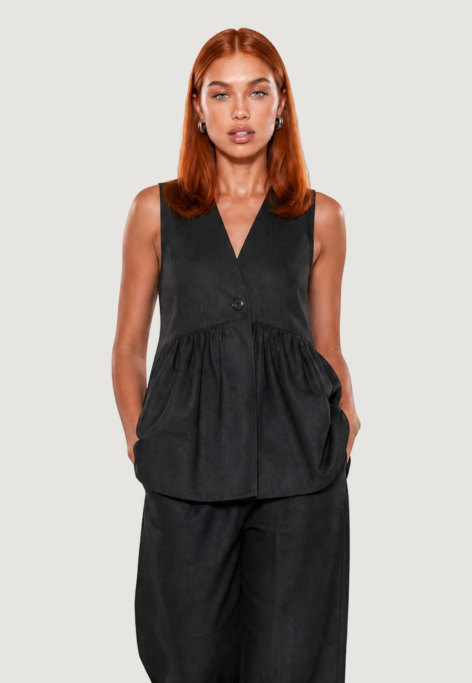 Gilet da completo I am Gilet Lino Bottoni - Image 2