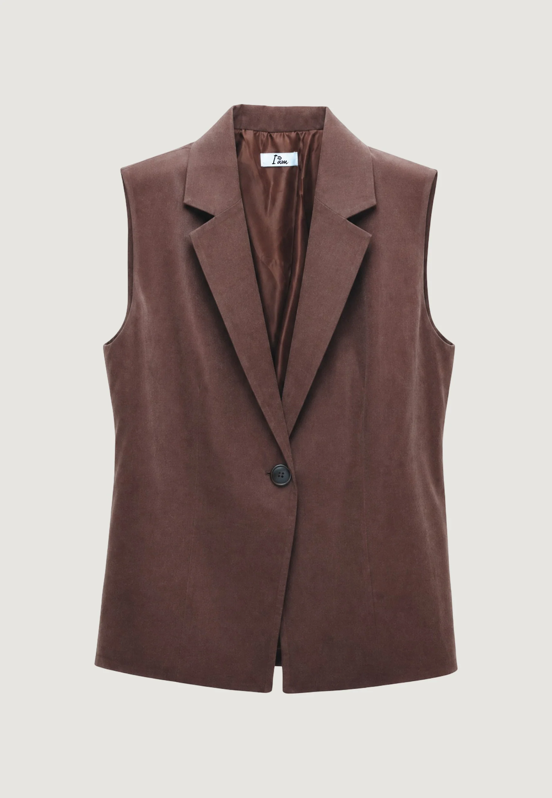 Gilet da completo I am Gilet Modal Monopetto - Image 4