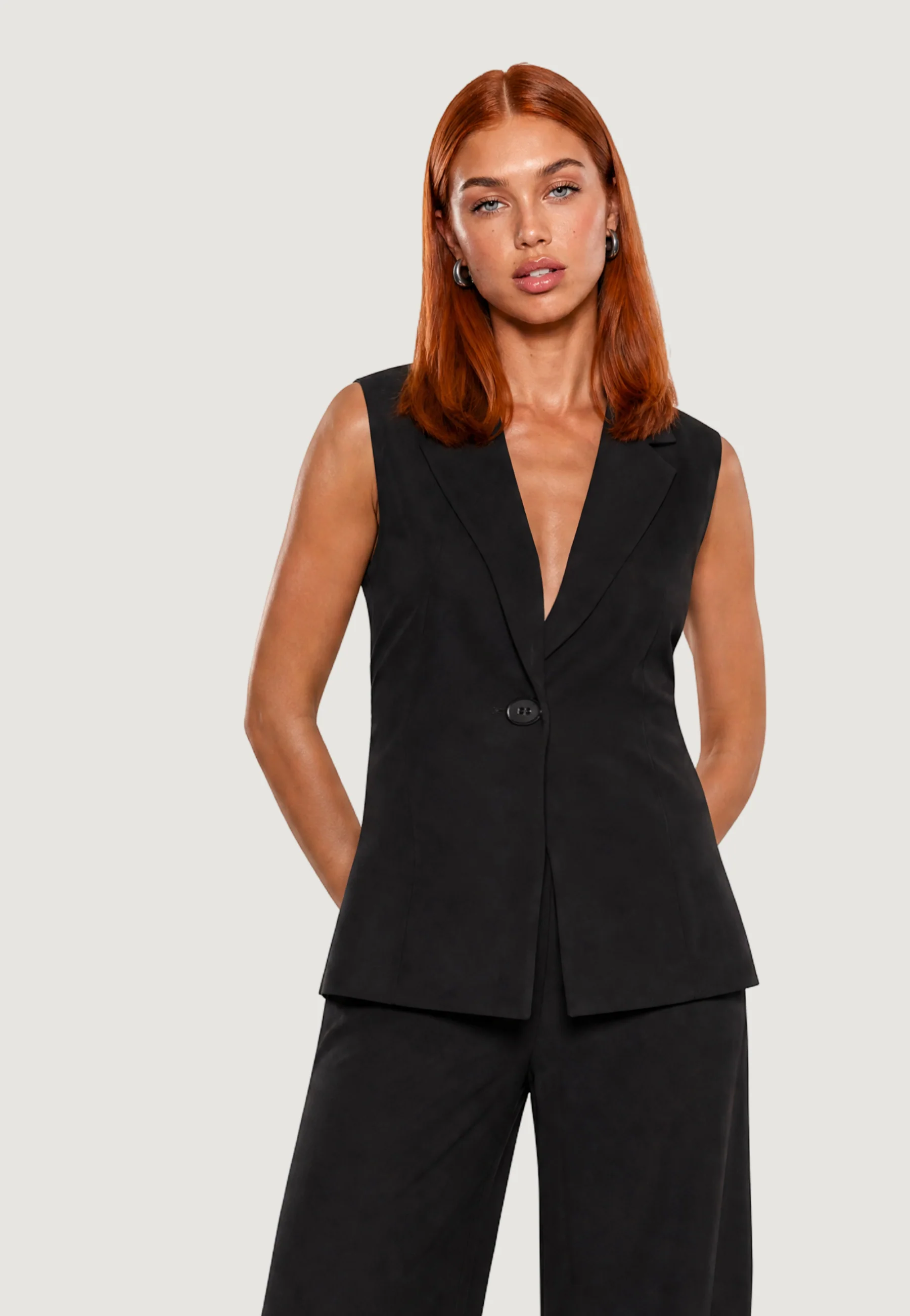 Gilet da completo I am Gilet Modal Monopetto - Image 2
