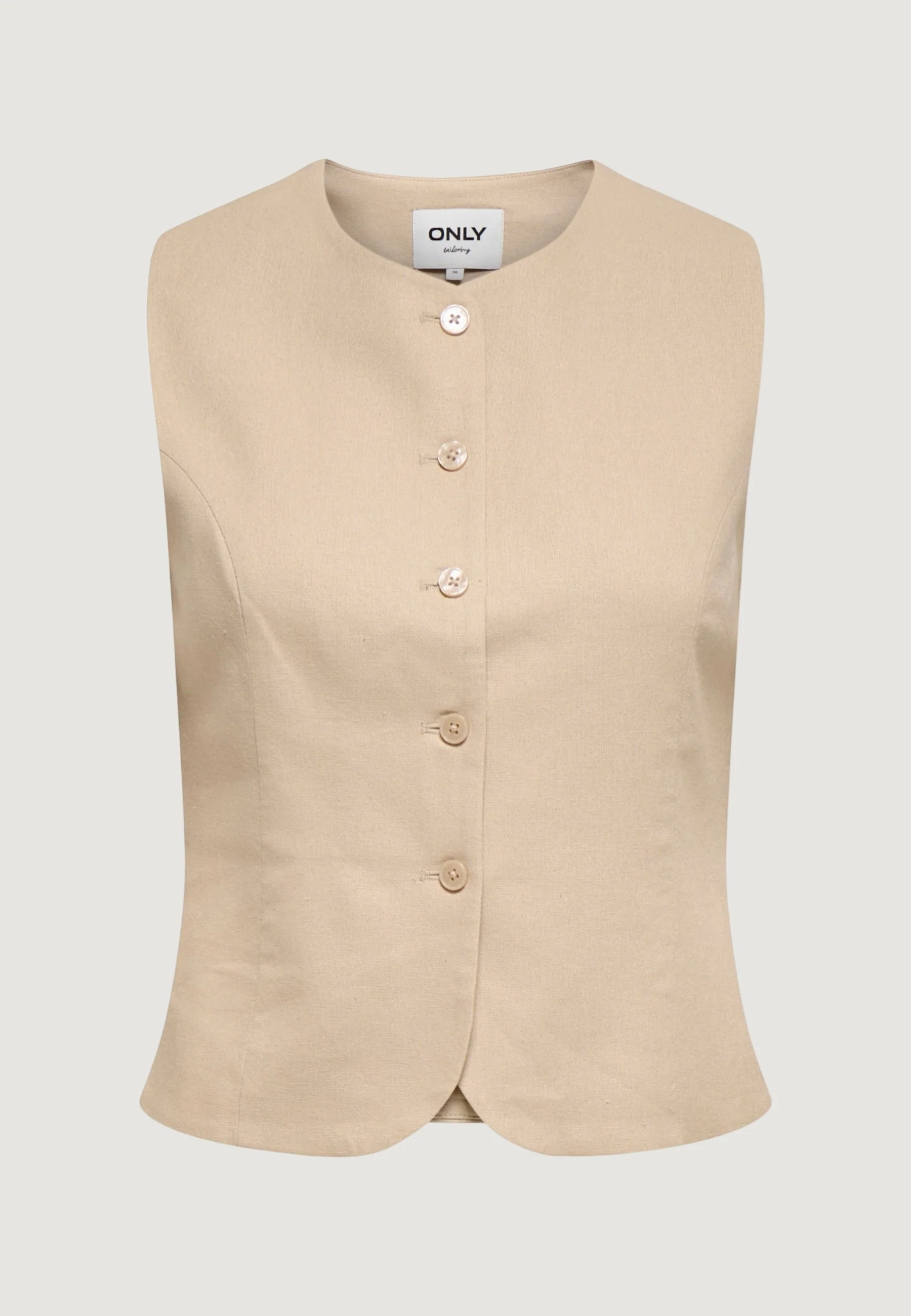 Gilet da completo Only Onlgoa S/L Linen Bl Waistcoat Cc Tlr - Image 3