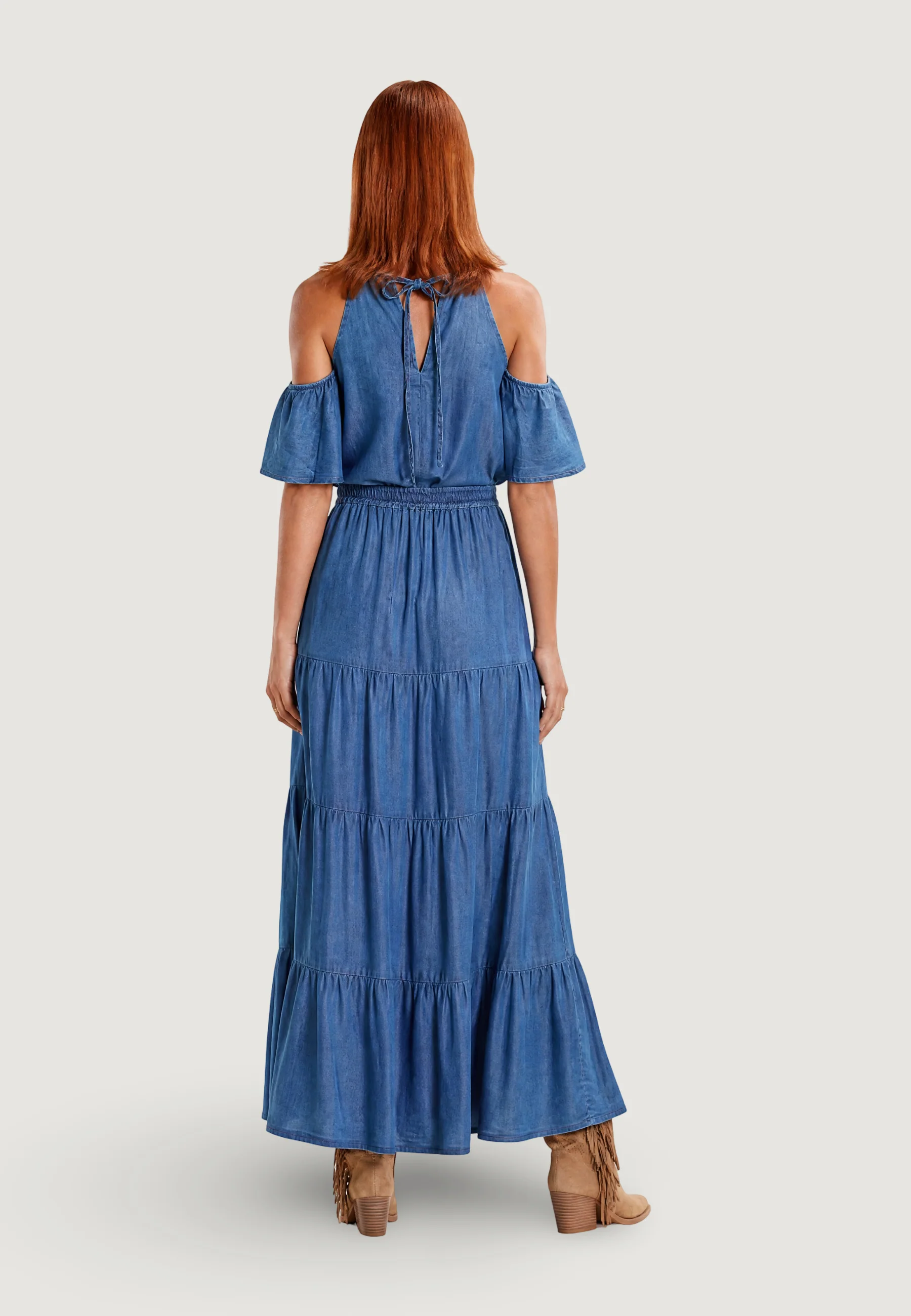 Gonna lunga I am GONNA CHAMBRAY - Image 4