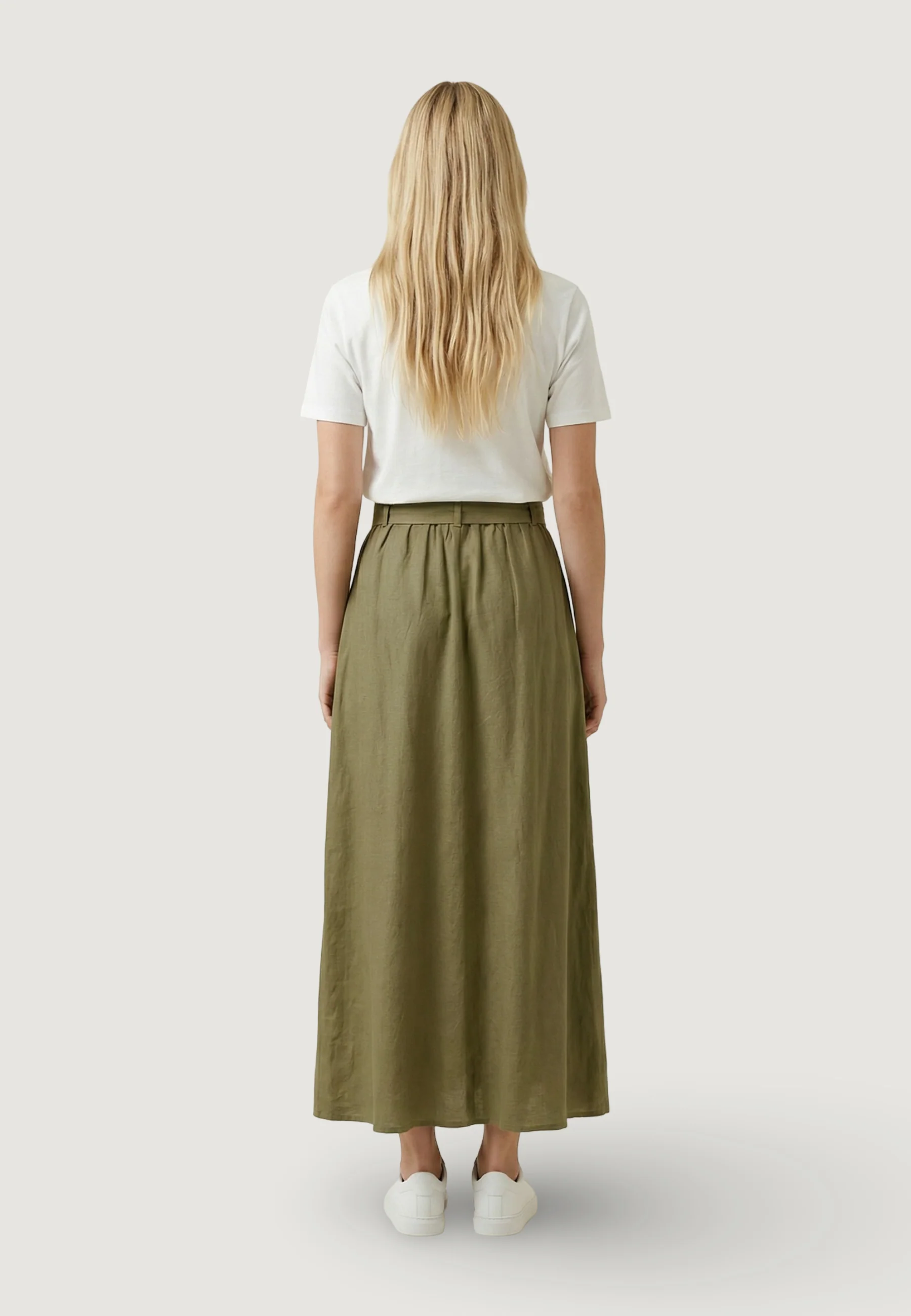 Gonna lunga Jacqueline de Yong Jdymilan Linen Hw Belted Skirt Wvn Dia - Image 4