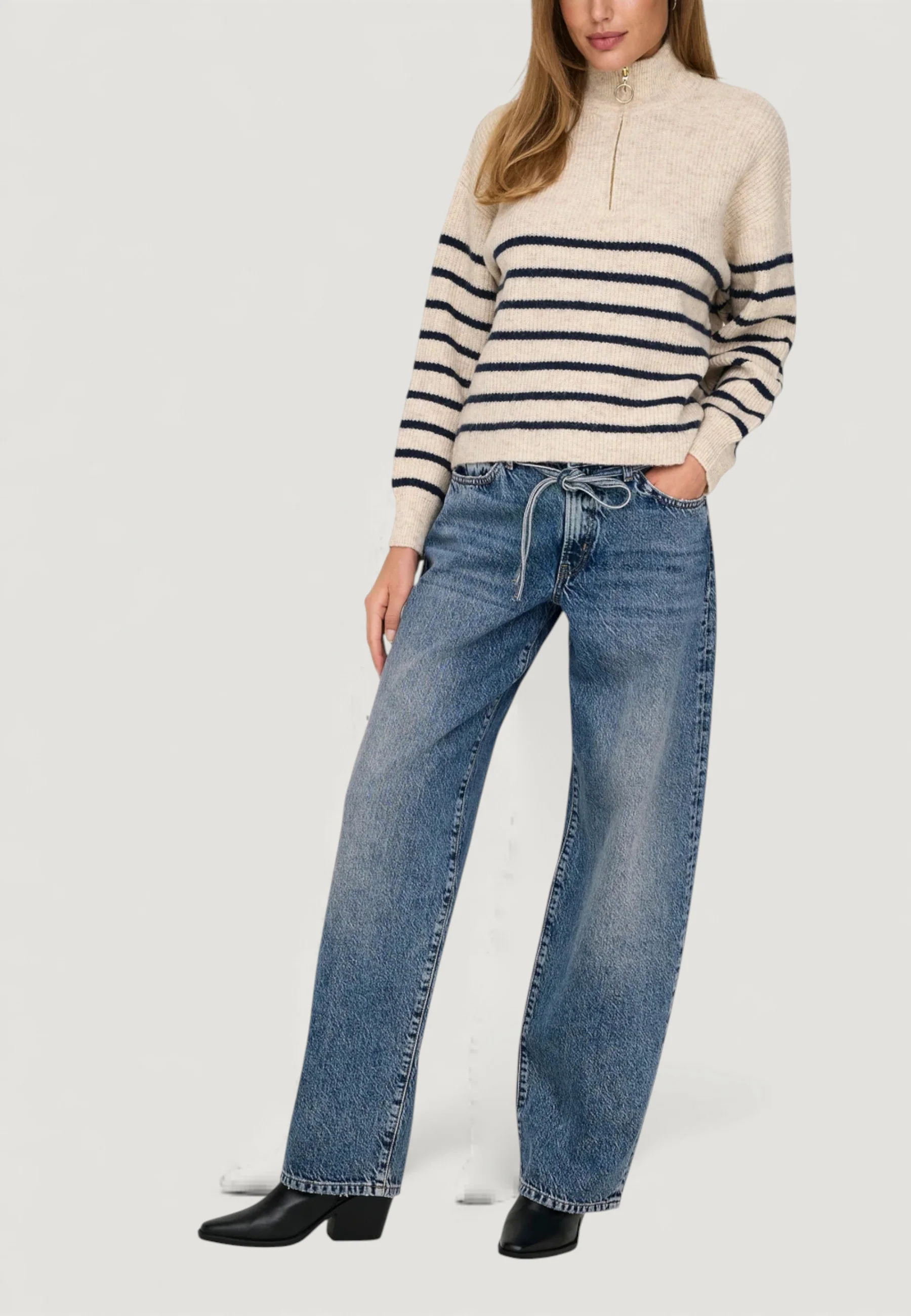 Jeans bootcut Only ONLGIANNA MW STRAIGHT DOT450 DNM NOOS - Image 9