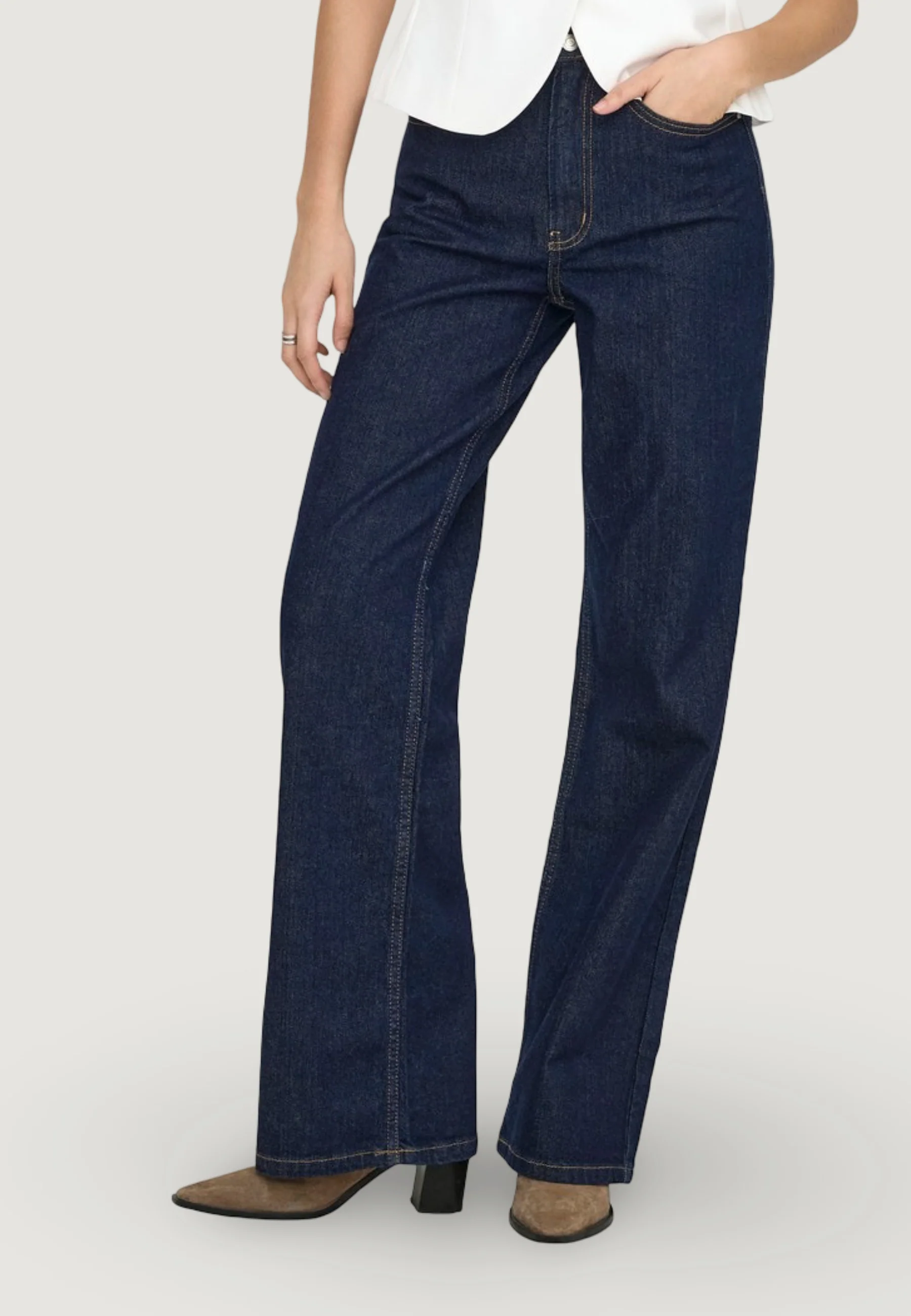 Jeans bootcut Only ONLMADISON BLUSH HW WIDE DNM REA024 NOOS - Image 3