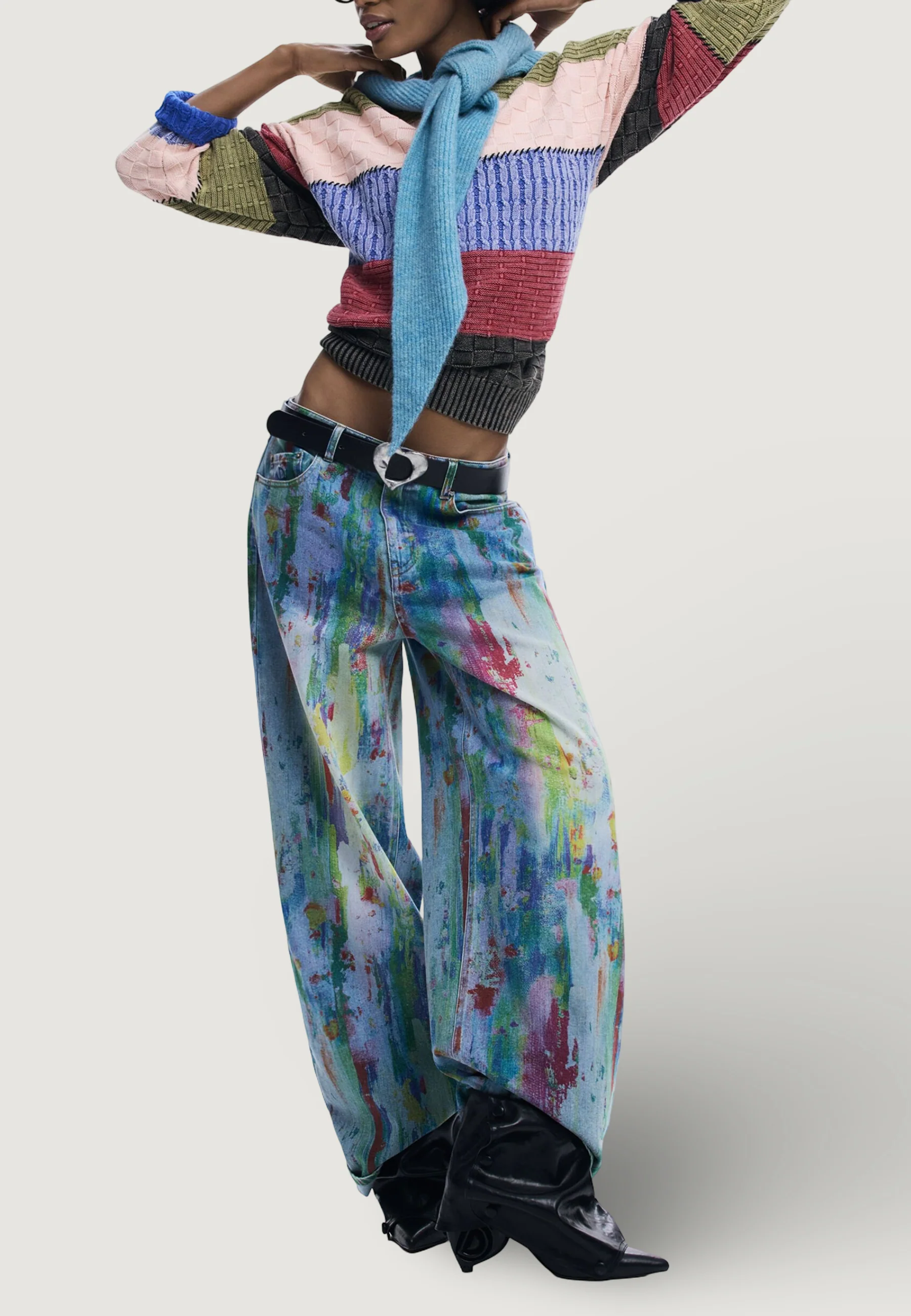 Jeans larghi Desigual BRUSH - Image 2