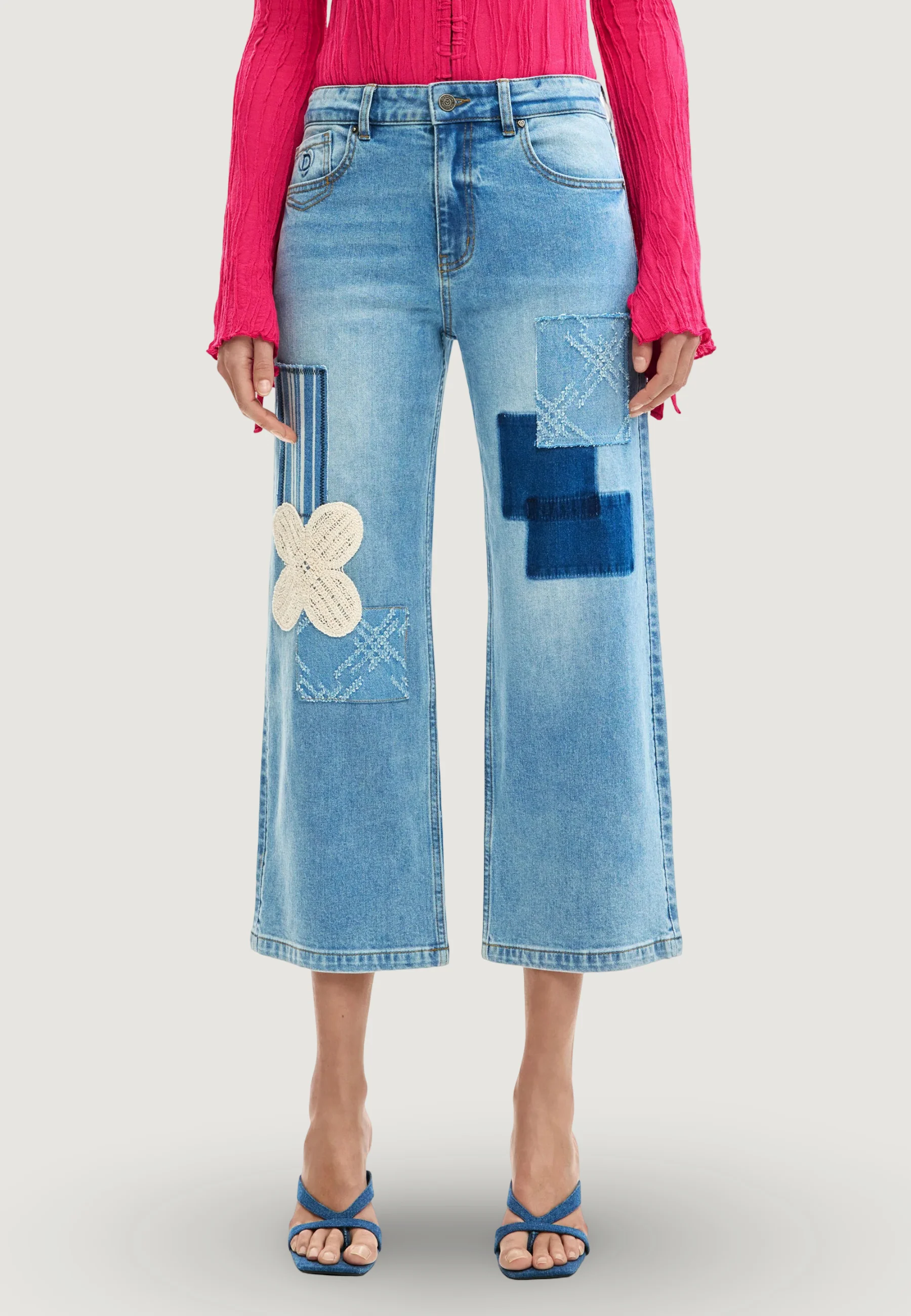 Jeans larghi Desigual LETO