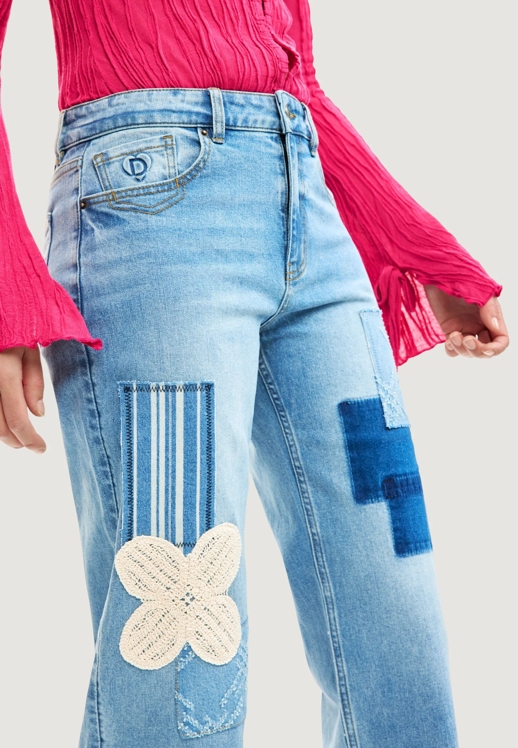 Jeans larghi Desigual LETO - Image 4