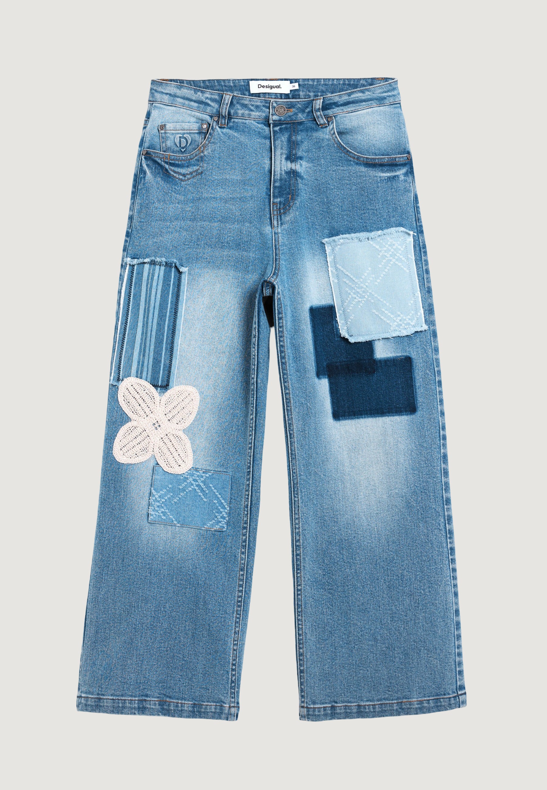 Jeans larghi Desigual LETO - Image 5