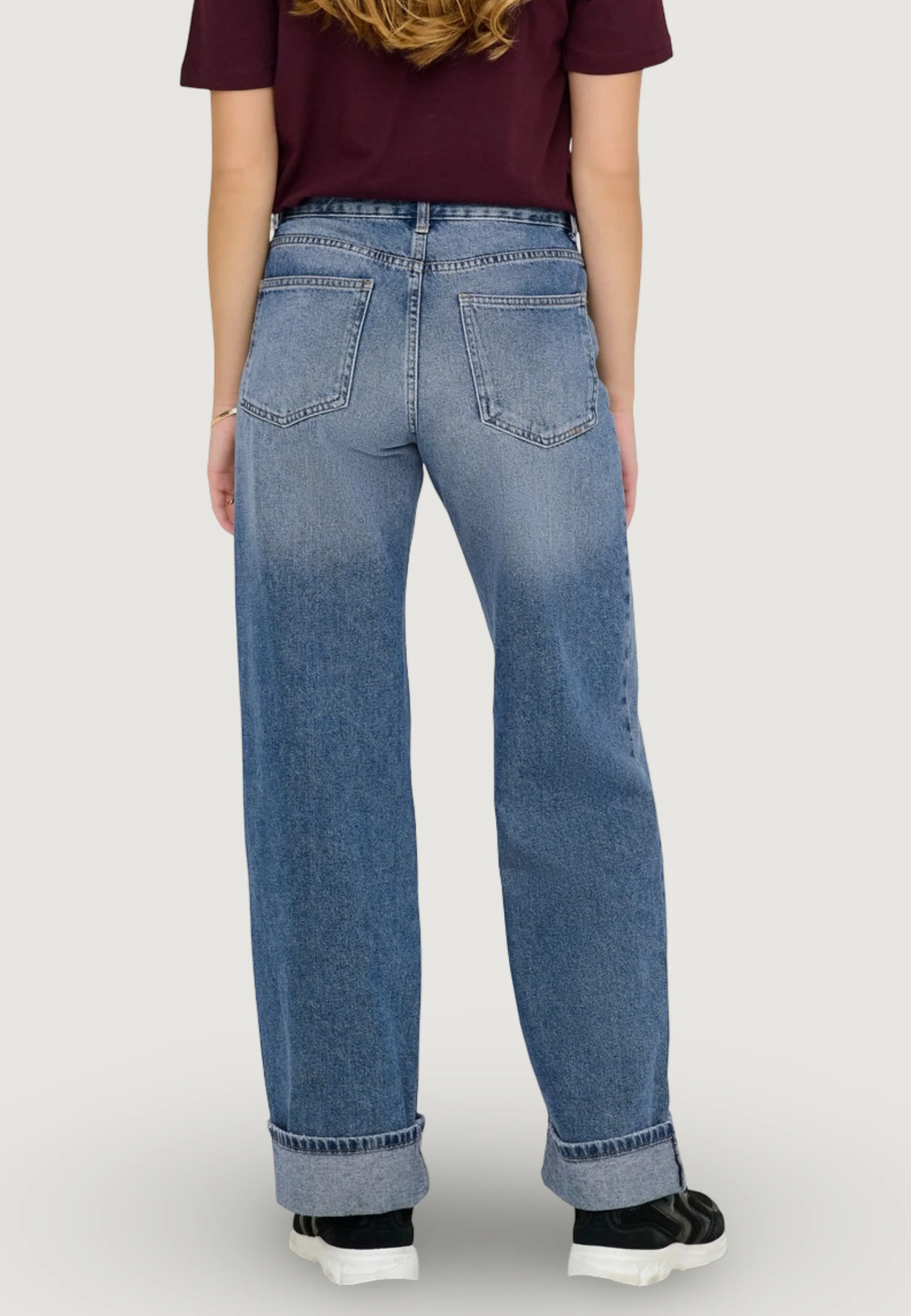 Jeans larghi Only ONLELLA MW WIDE FOLD UP DNM TAI519 NOOS - Image 2