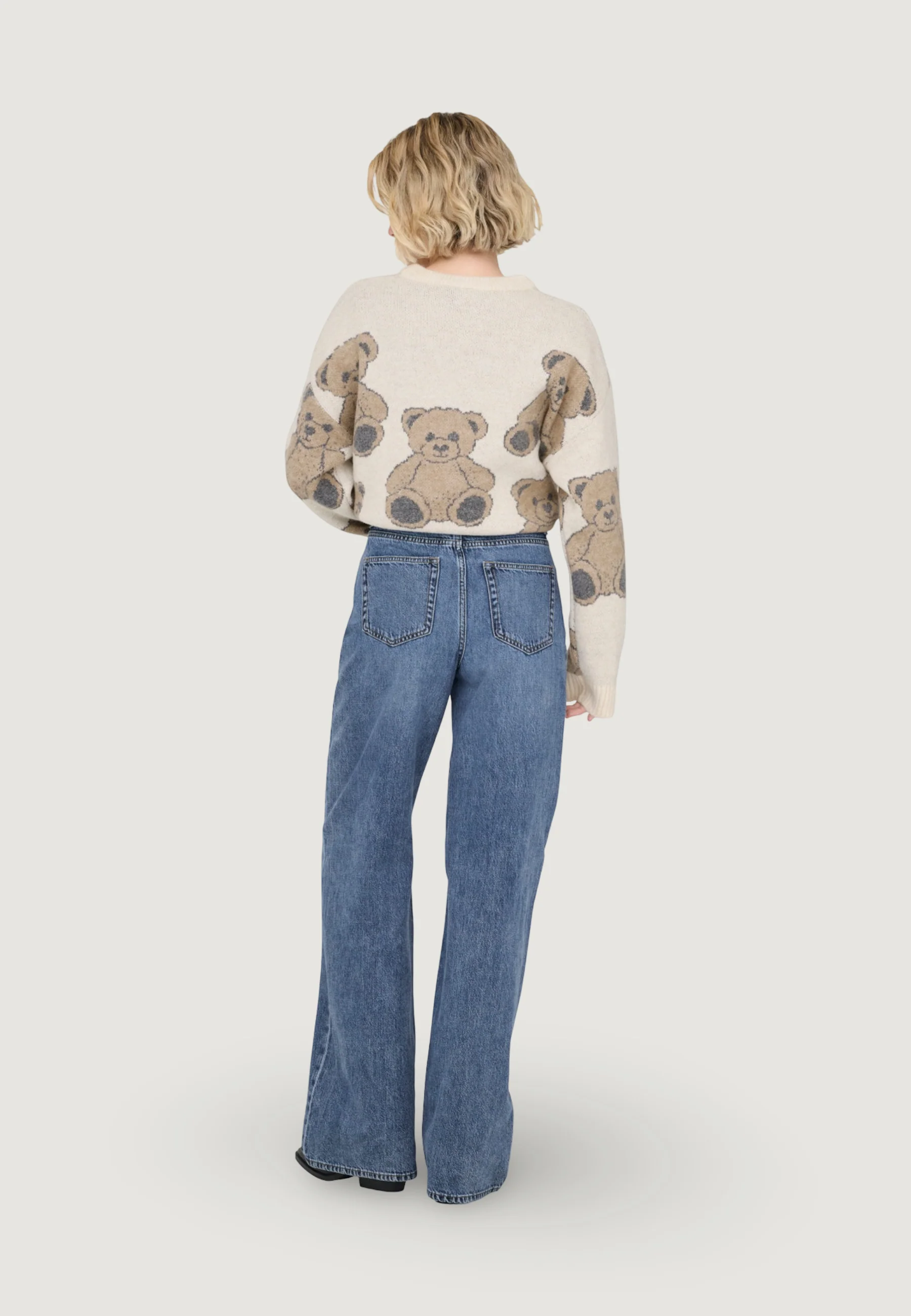 Jeans larghi Only Onlhope Mw Wideuneven Closure Dnm Pim - Image 2