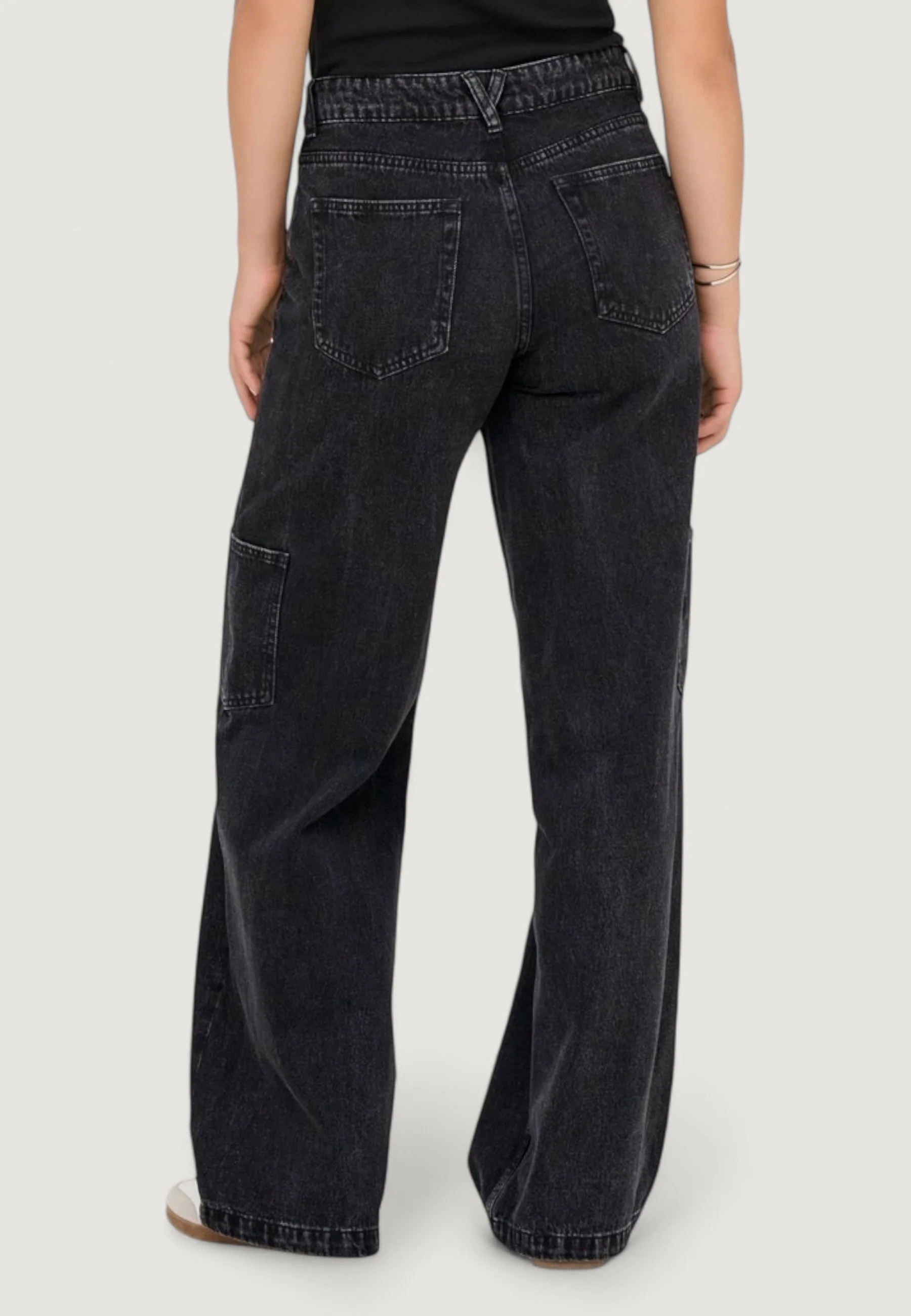 Jeans larghi Only Onlkira Reg Wide Cargo Dnm Mae - Image 2