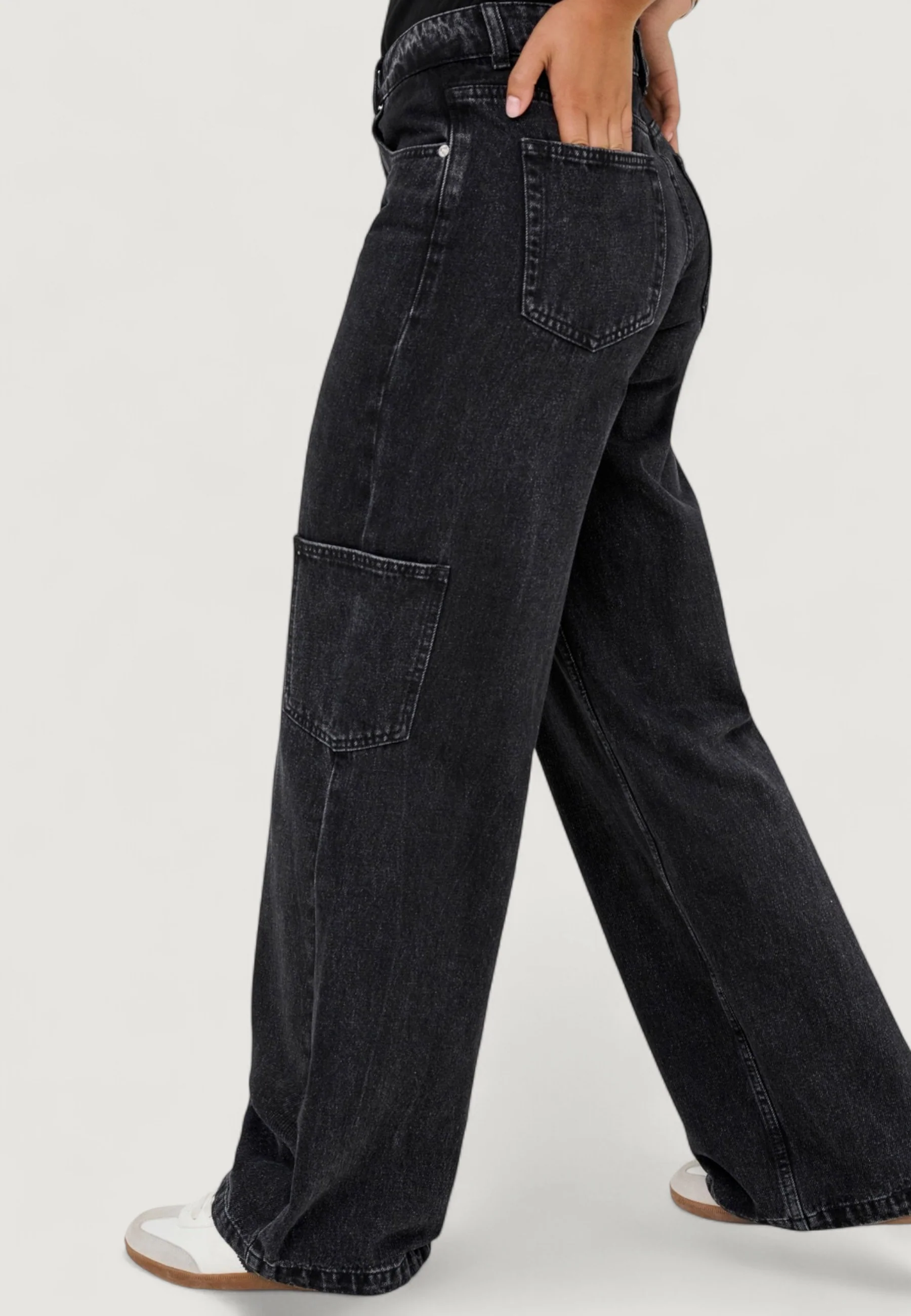 Jeans larghi Only Onlkira Reg Wide Cargo Dnm Mae - Image 4