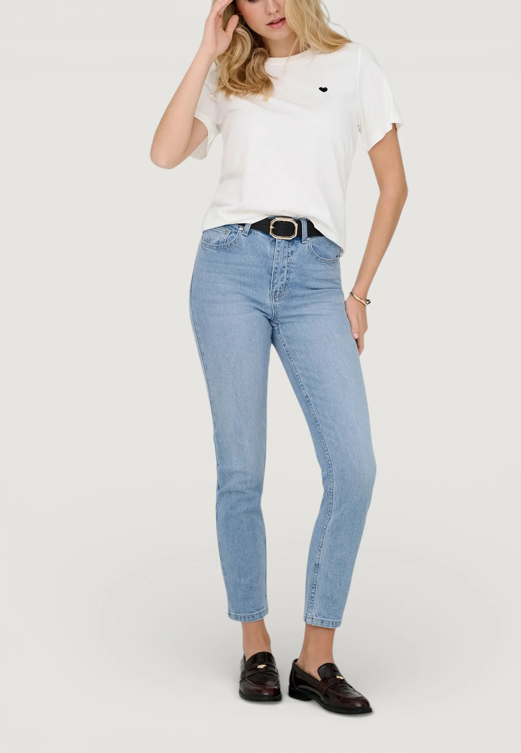 Jeans mom Only Onlemily Hw Straight Ank Dnm Mae009 Noos - Image 6