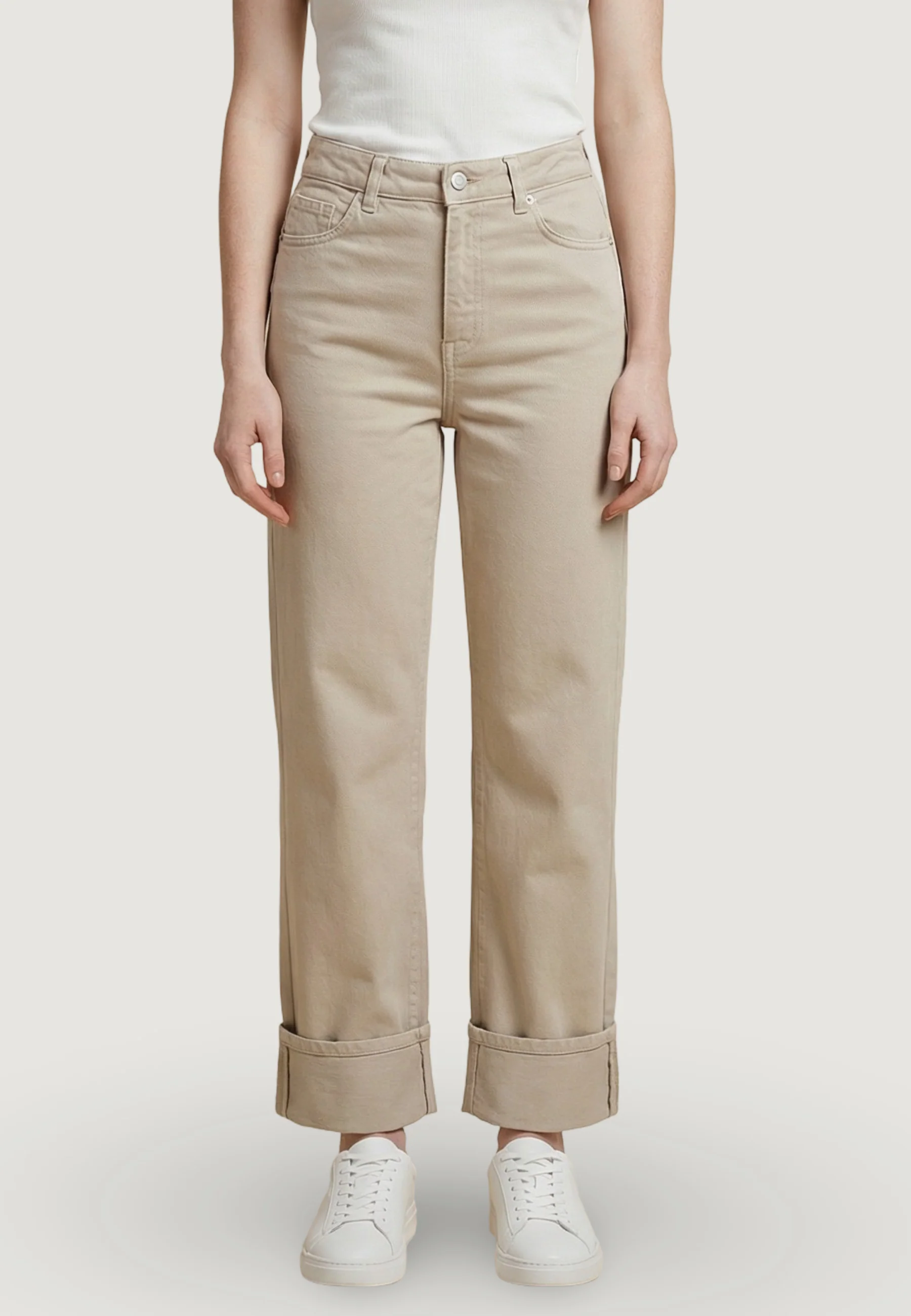 Jeans mom Only Onleverly Hw Slim St Fold-Up Cc Pnt