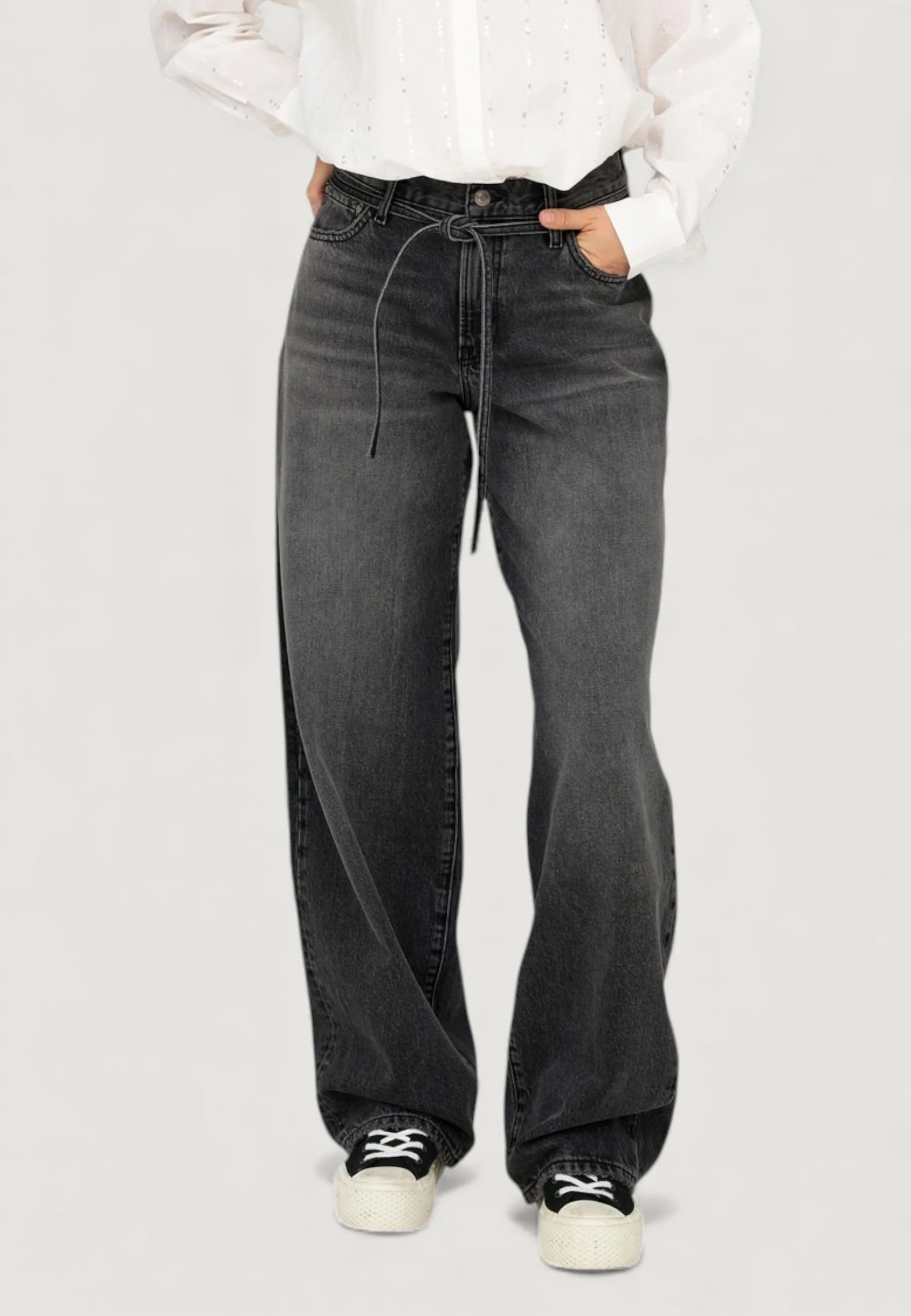 Jeans mom Only ONLGIANNA MW STRAIGHT DNM DOT980 NOOS - Image 2