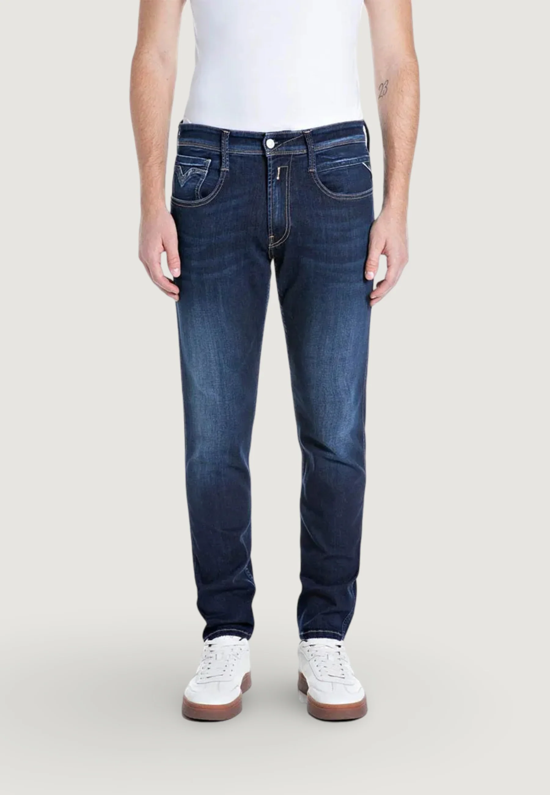 Jeans slim Replay 10 OZ DARK INDIGO POWER STRETCH DENIM