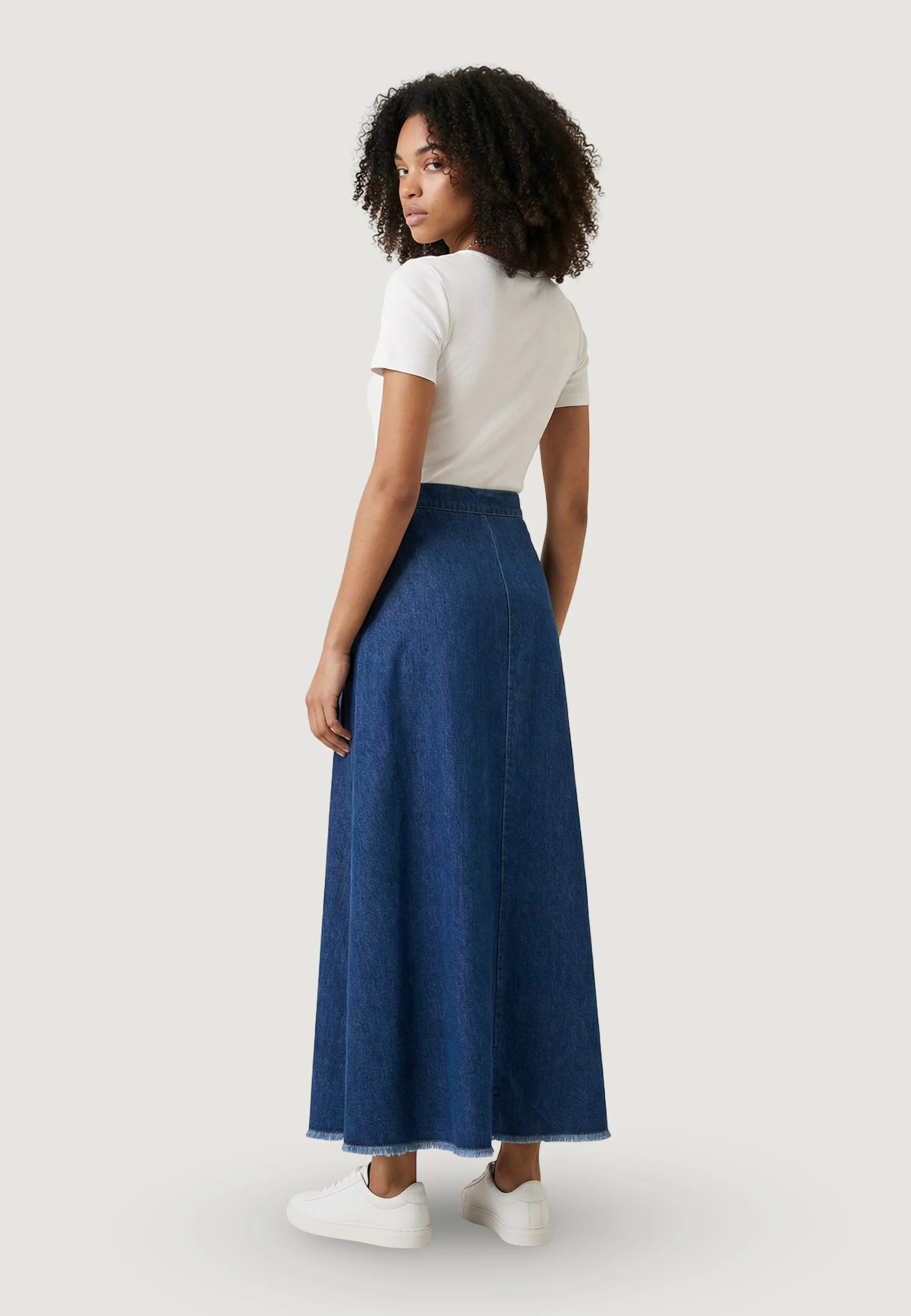 Longuette Only Onlmone Flowy Maxi Dnm Skirt Gua Sud - Image 3
