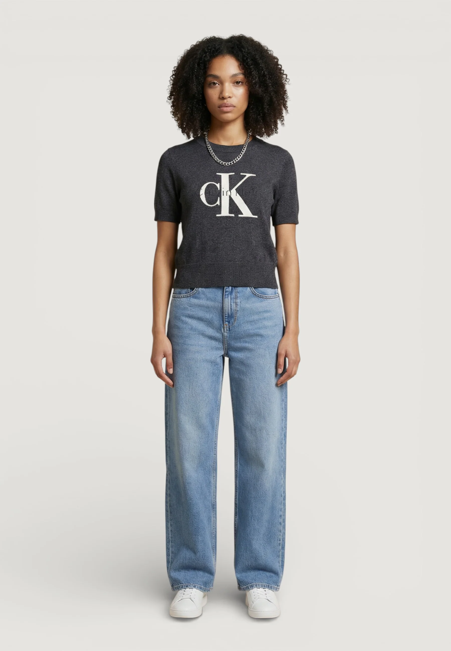 Maglia in filo manica corta Calvin Klein Jeans LV044E306G - Image 2