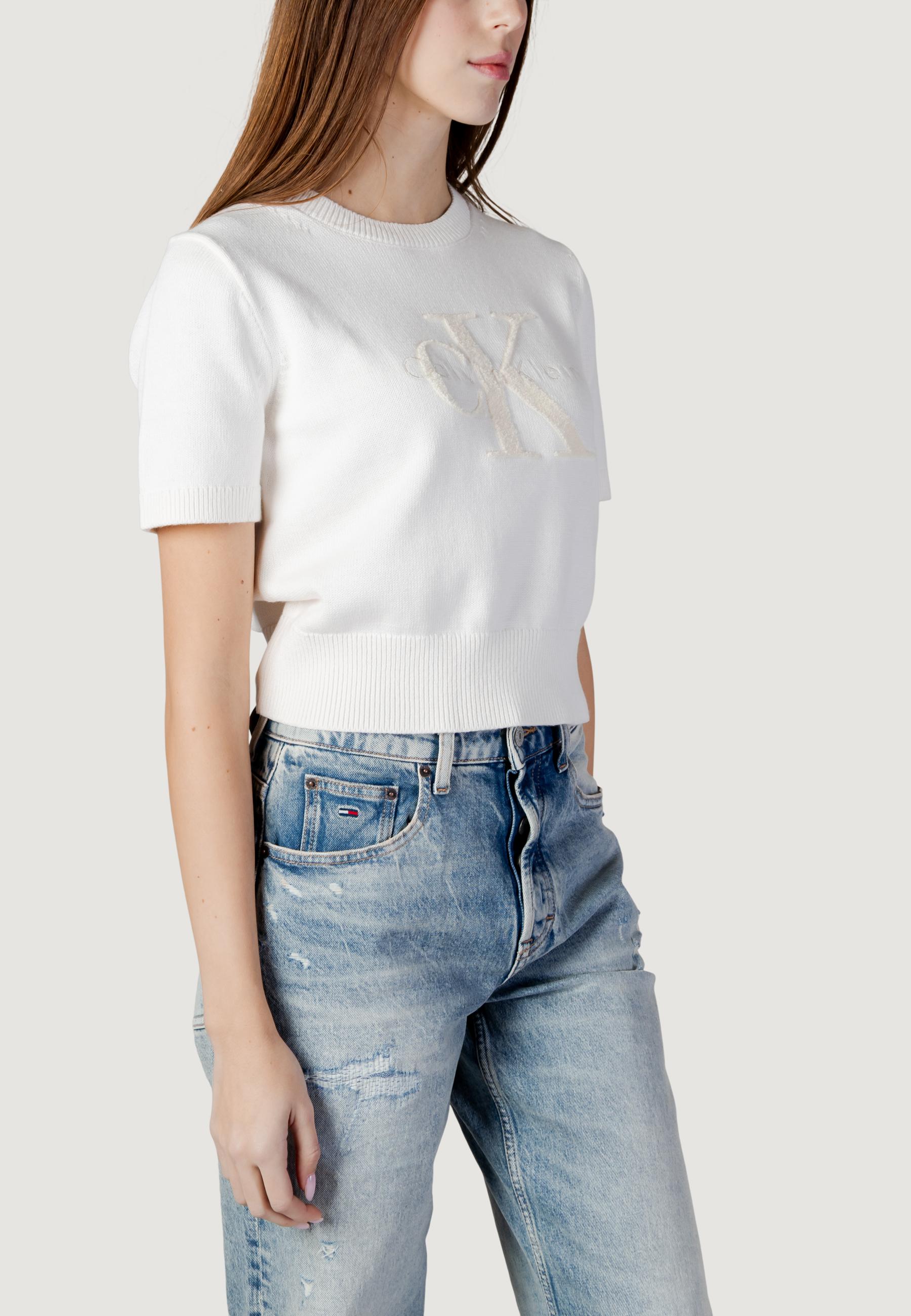 Maglia in filo manica corta Calvin Klein Jeans LV044E306G - Image 3