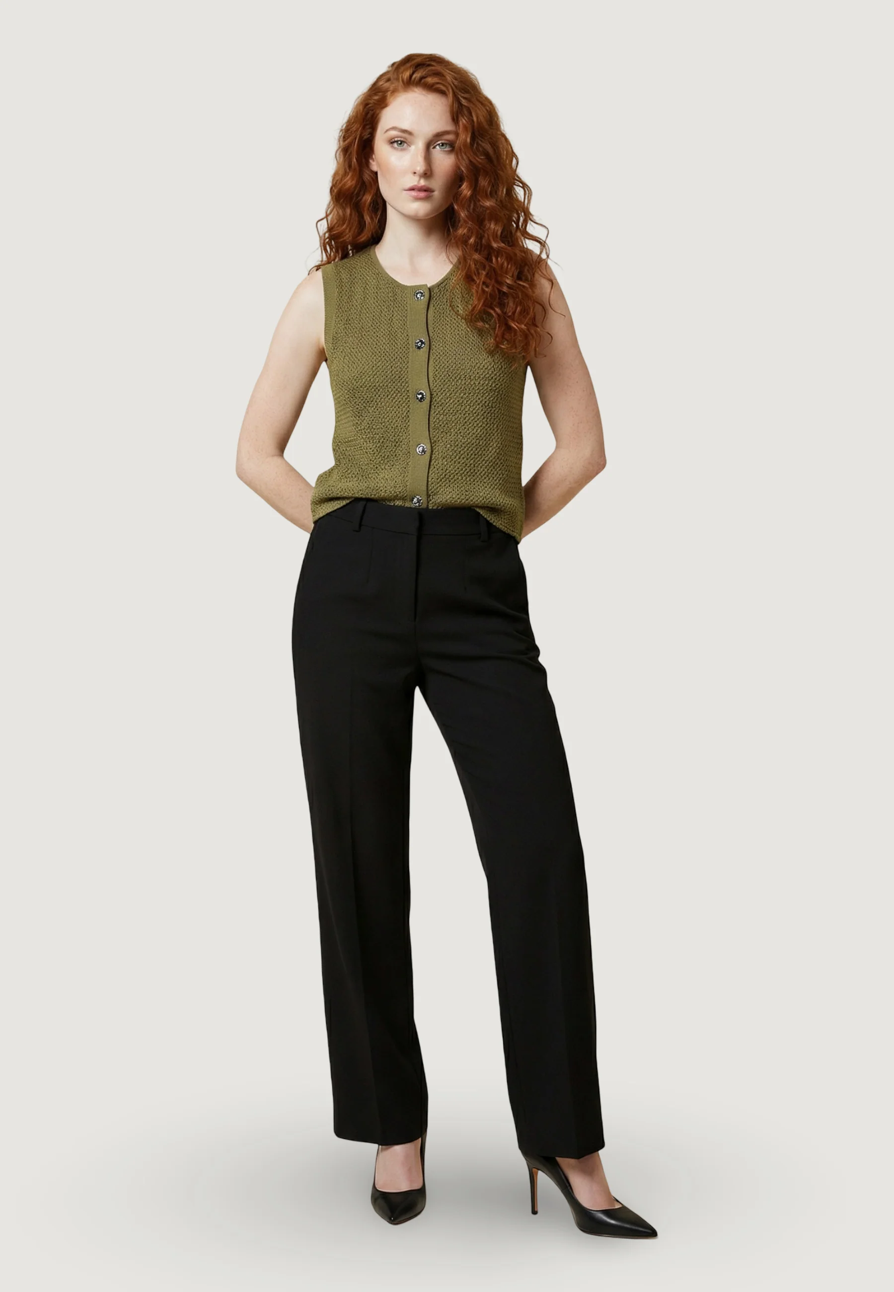 Maglia gilet Jacqueline de Yong Jdymartha S/L O-Neck Vest Knt - Image 4