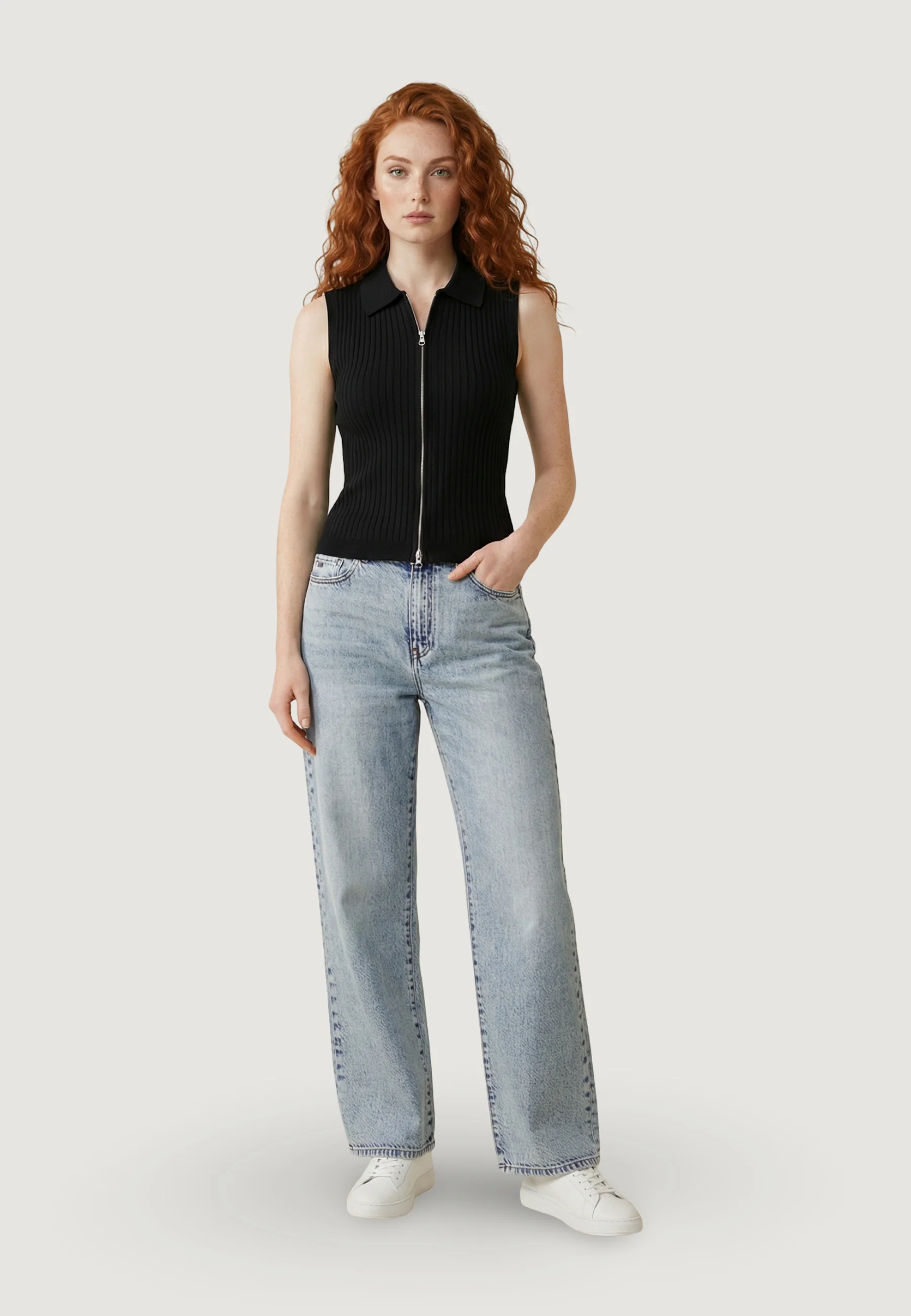 Maglia gilet Only Onlmeddi Life Sl Zip Cardigan Knt - Image 5