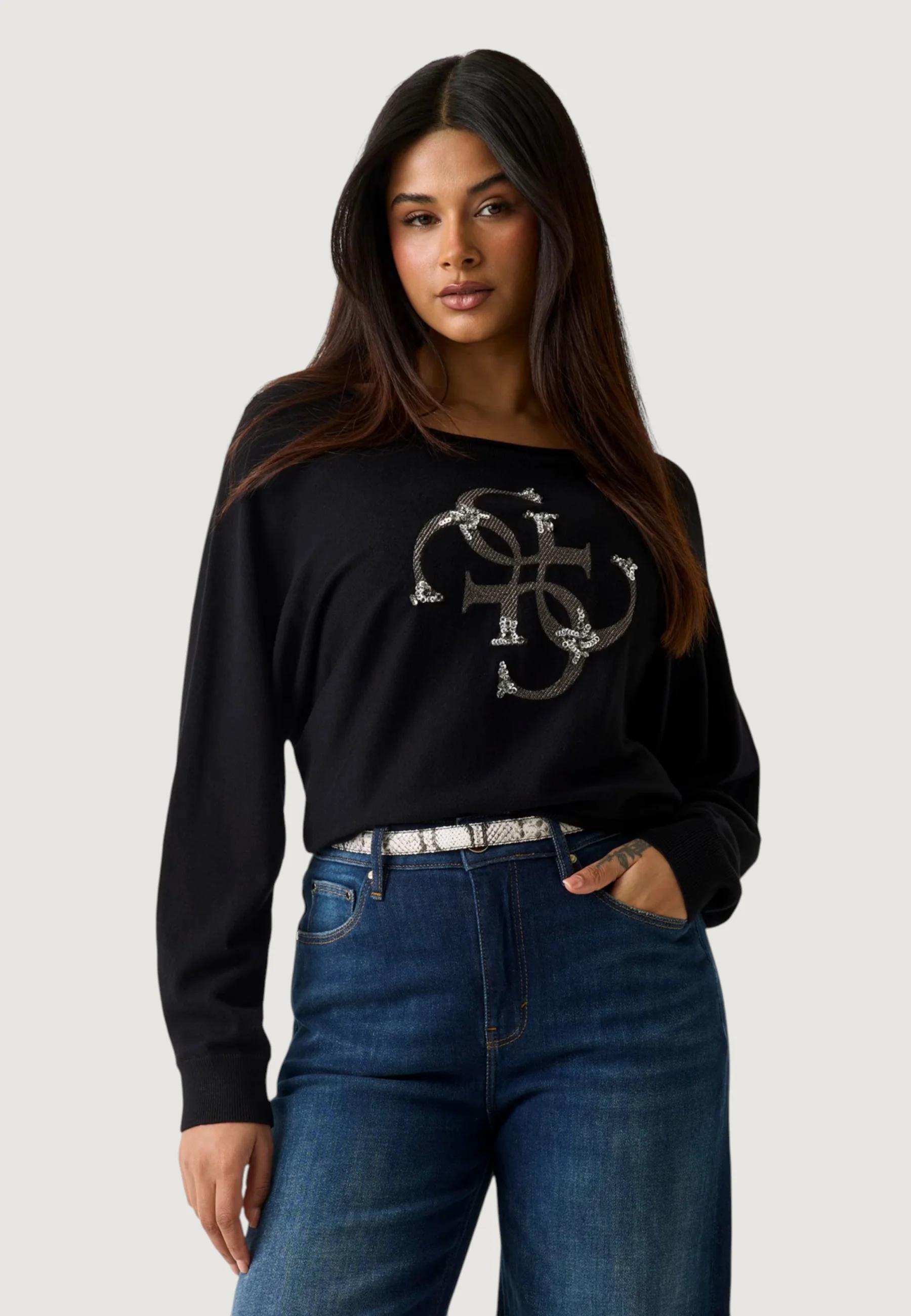 Maglia Guess BAT SLEEVE GEMMA LOG