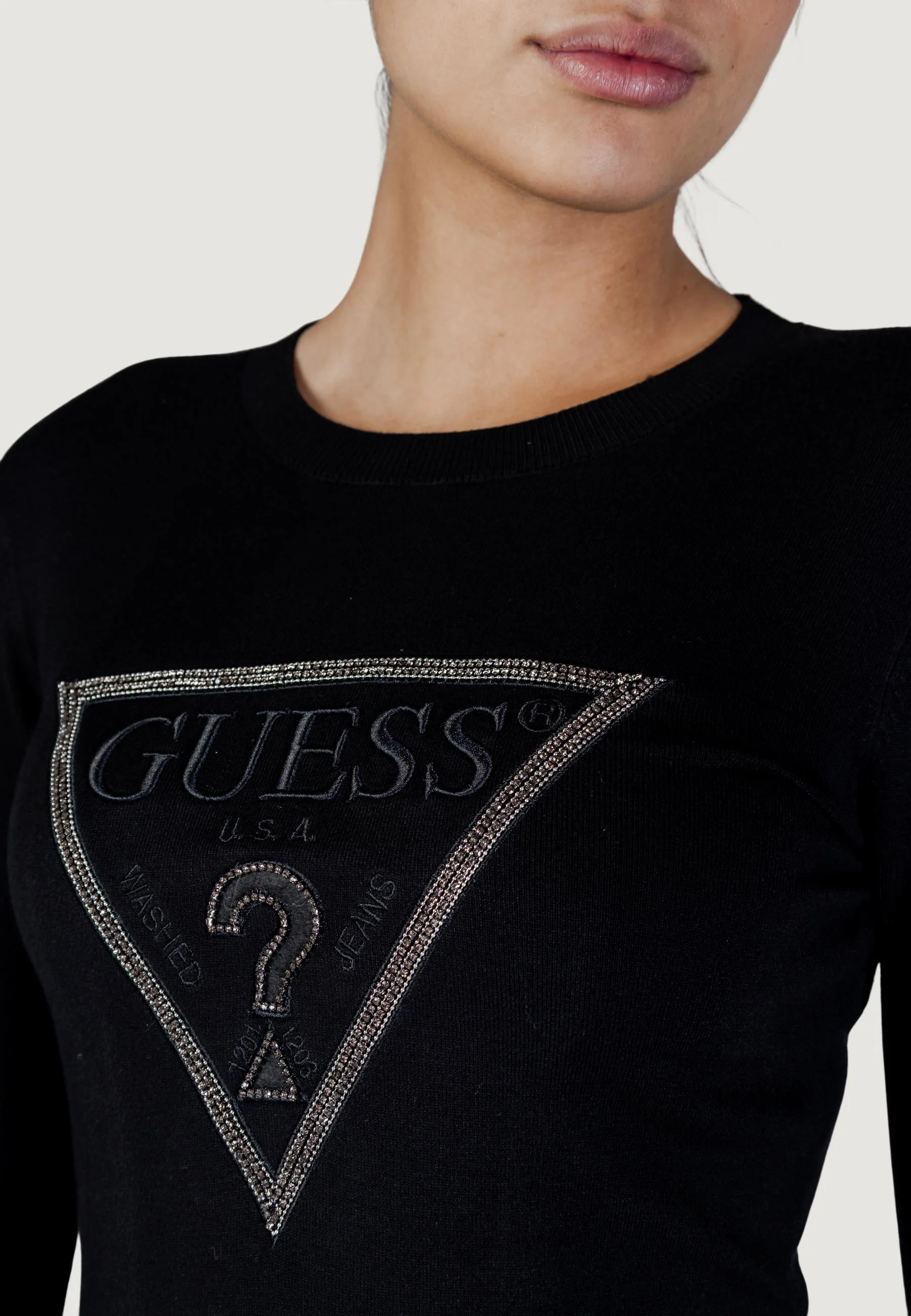 Maglia Guess LS CN SASHA TRIANGLE LOGO SWTR - Image 2